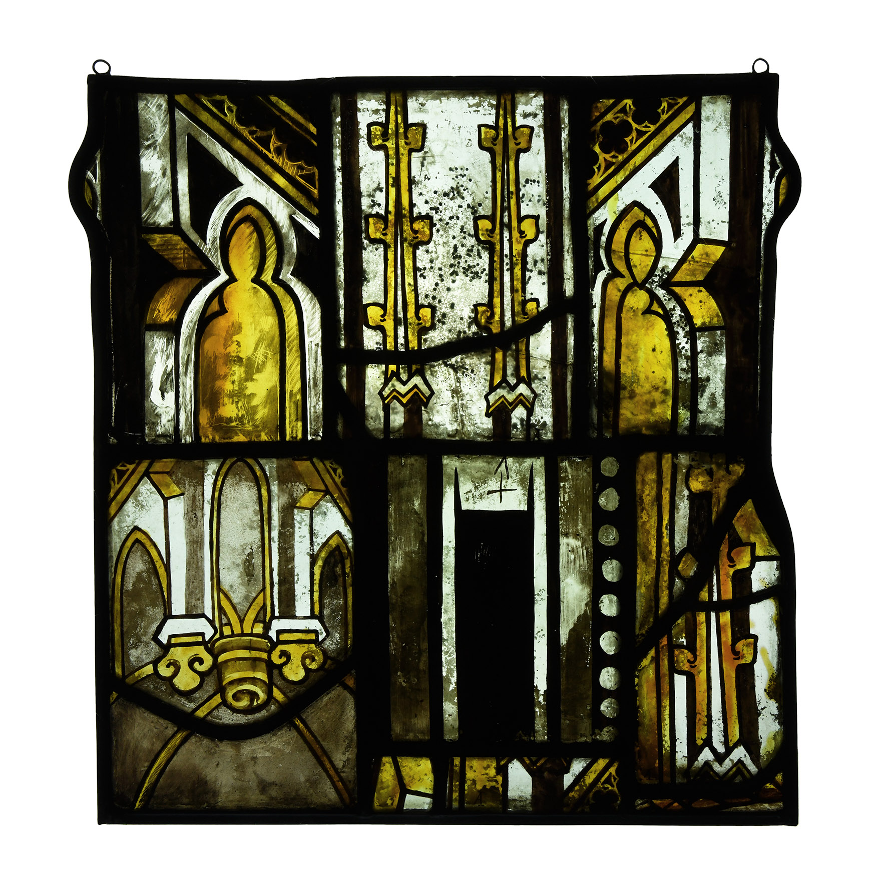 Medieval Stained Glass Composite Architectural Panel