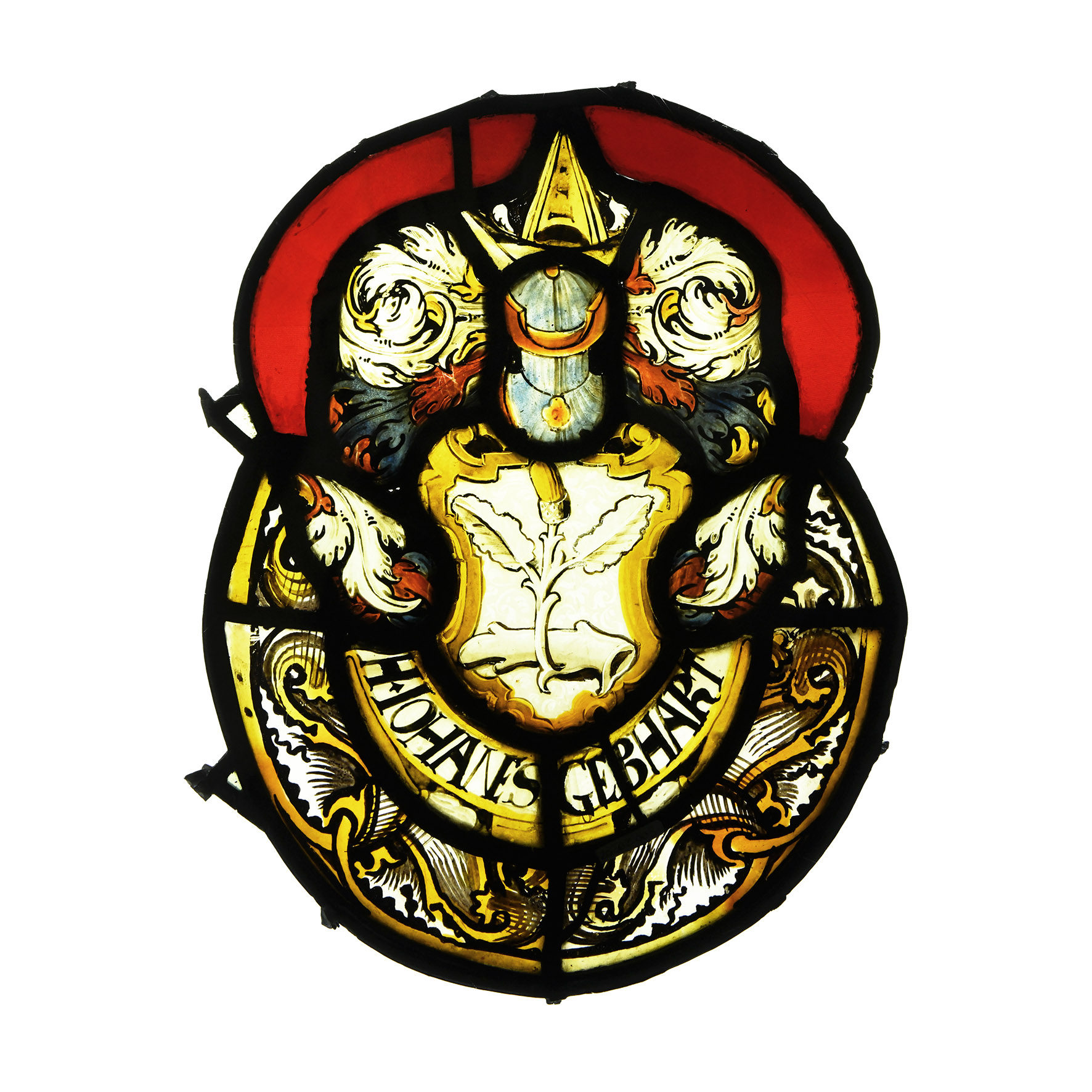 Post Medieval Stained Glass Armorial Panel