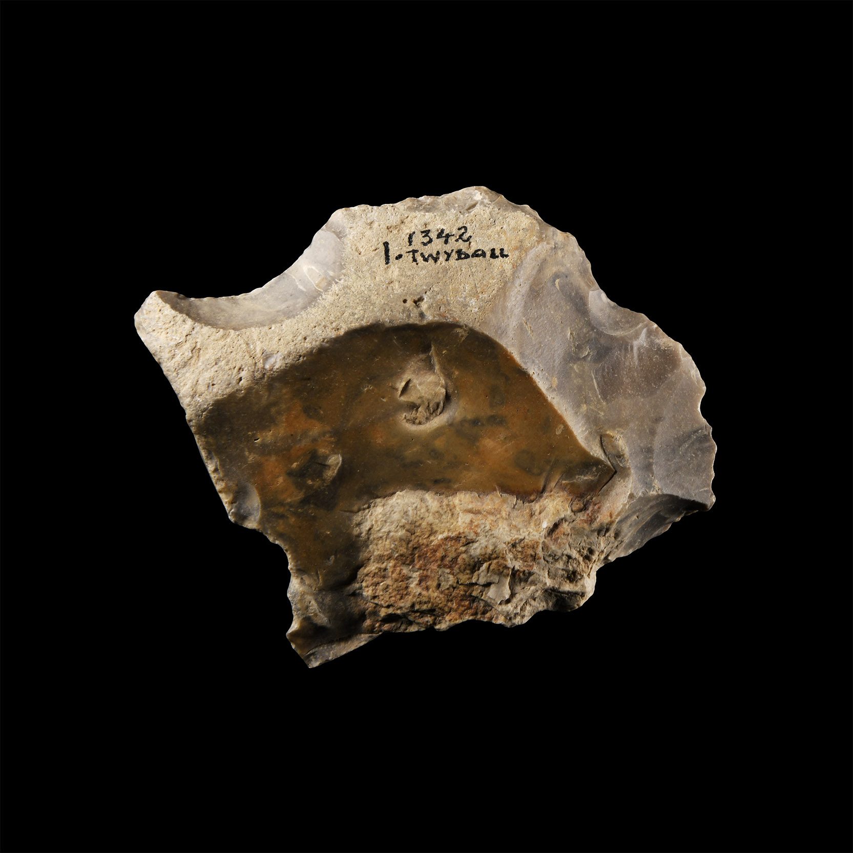 Stone Age Twydall Flint Proto Cleaver Implement