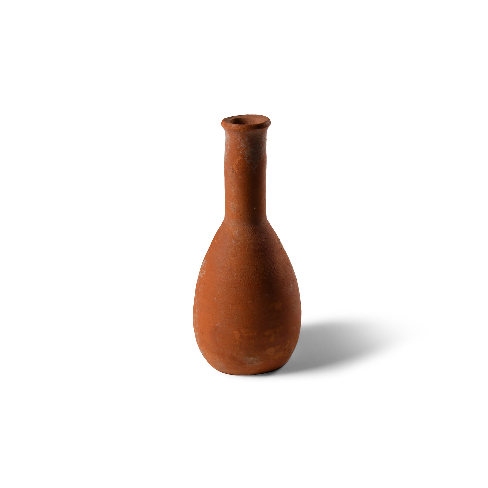 Roman Terracotta Vase with Spiral Decorated Base