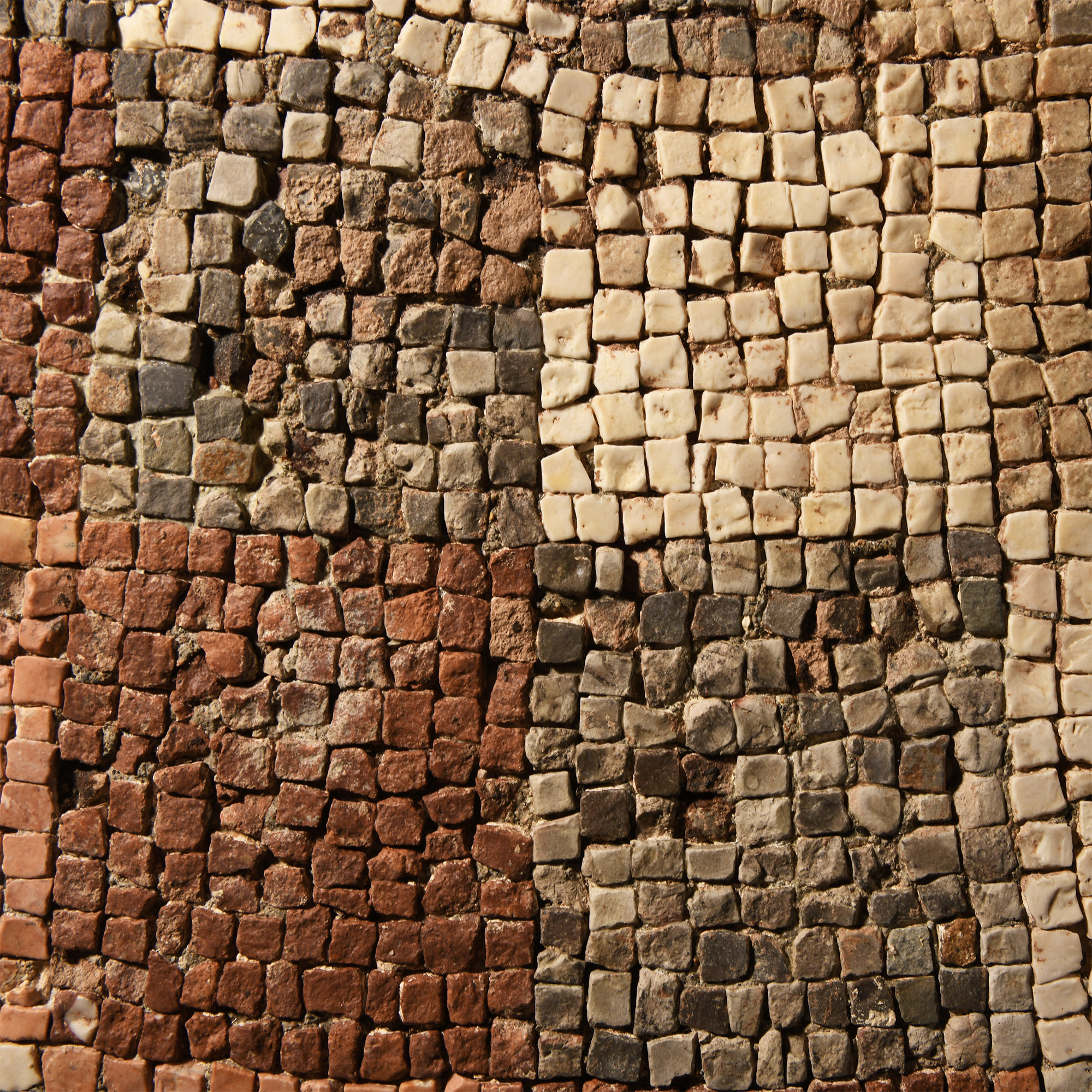 Roman Geometric Floor Mosaic
