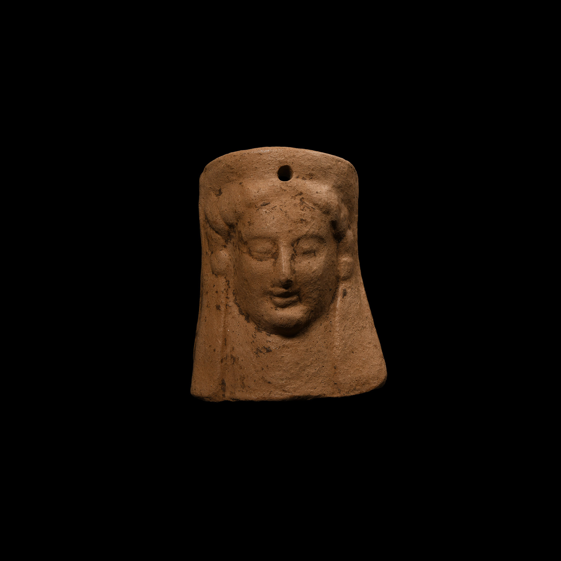 Greek Terracotta Protome Mask