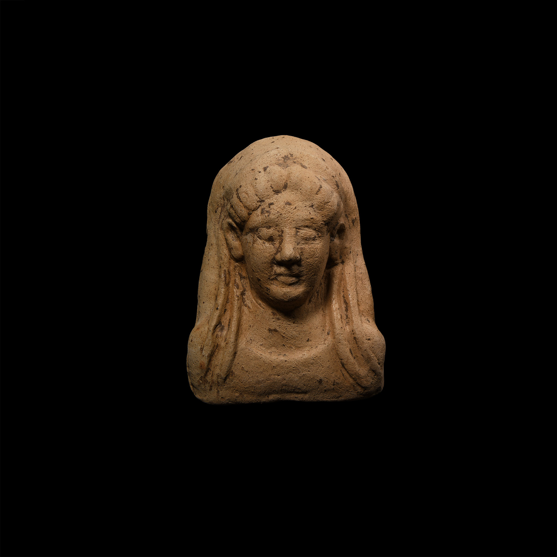 Greek Terracotta Protome Mask