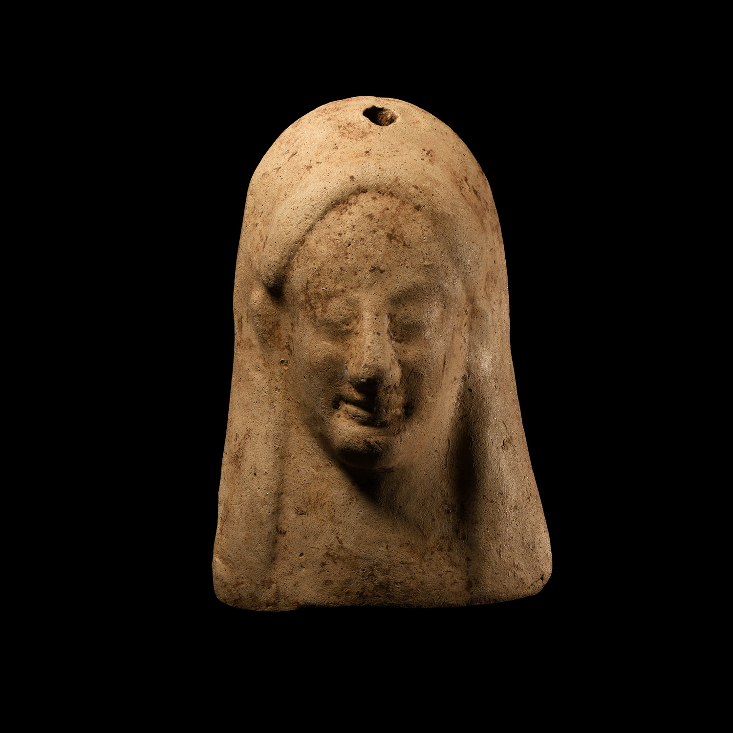 Greek Terracotta Protome Mask