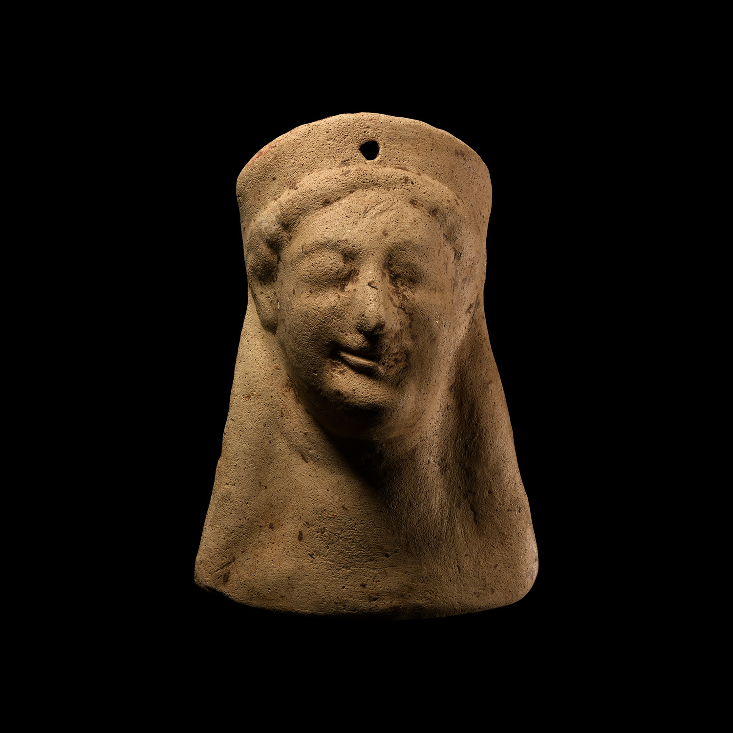 Greek Terracotta Protome Mask