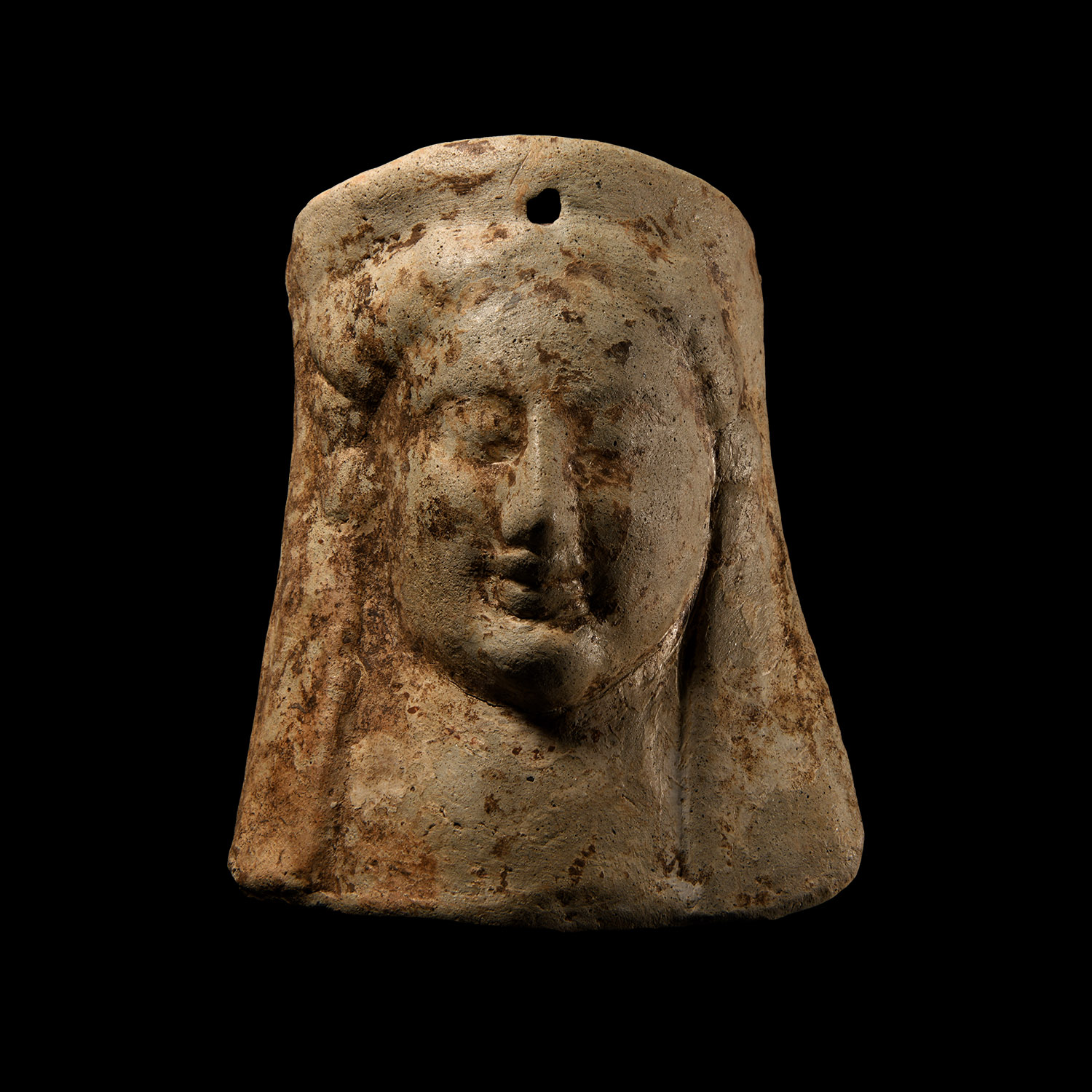 Greek Terracotta Protome Mask