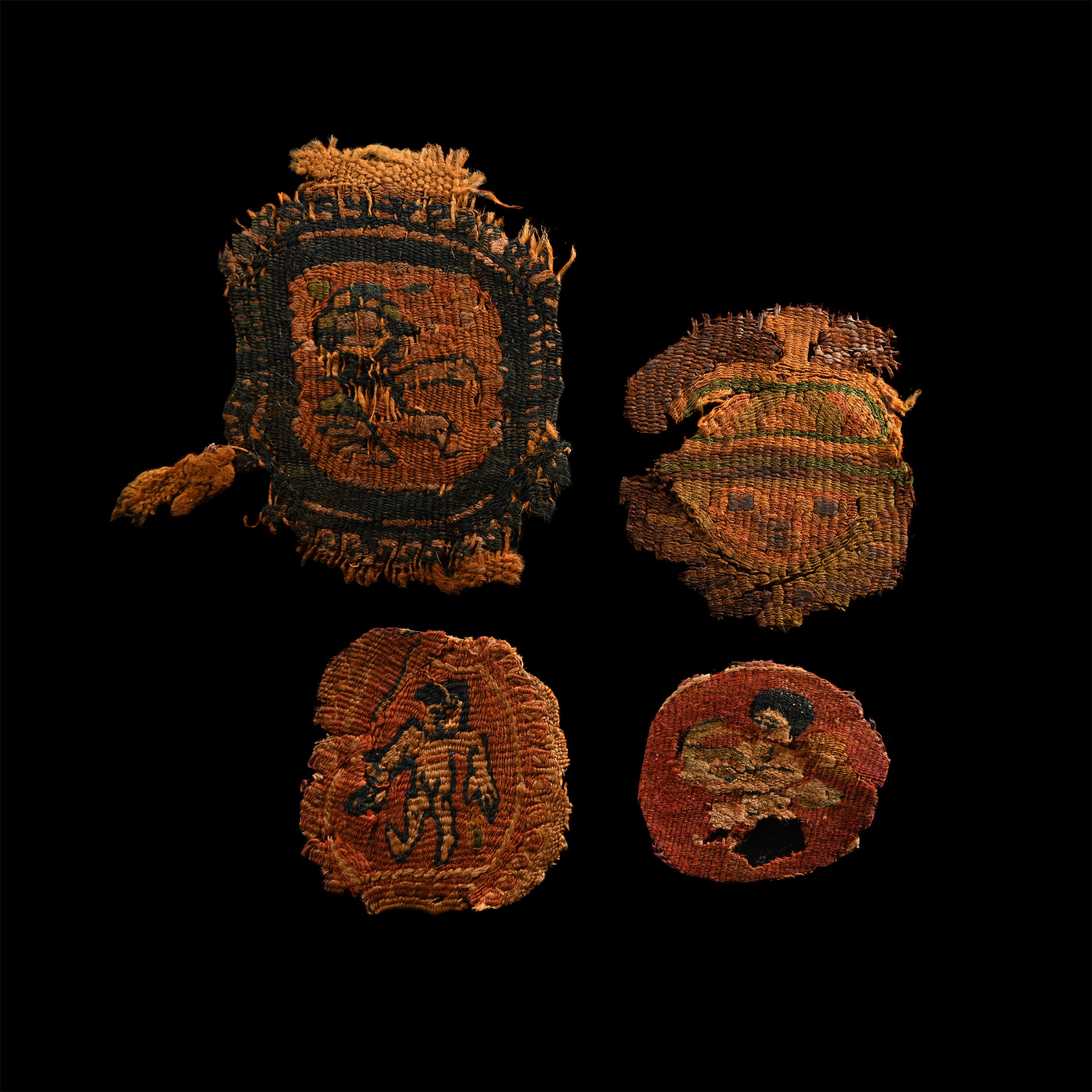 Egyptian Coptic Textile Collection in Folder
