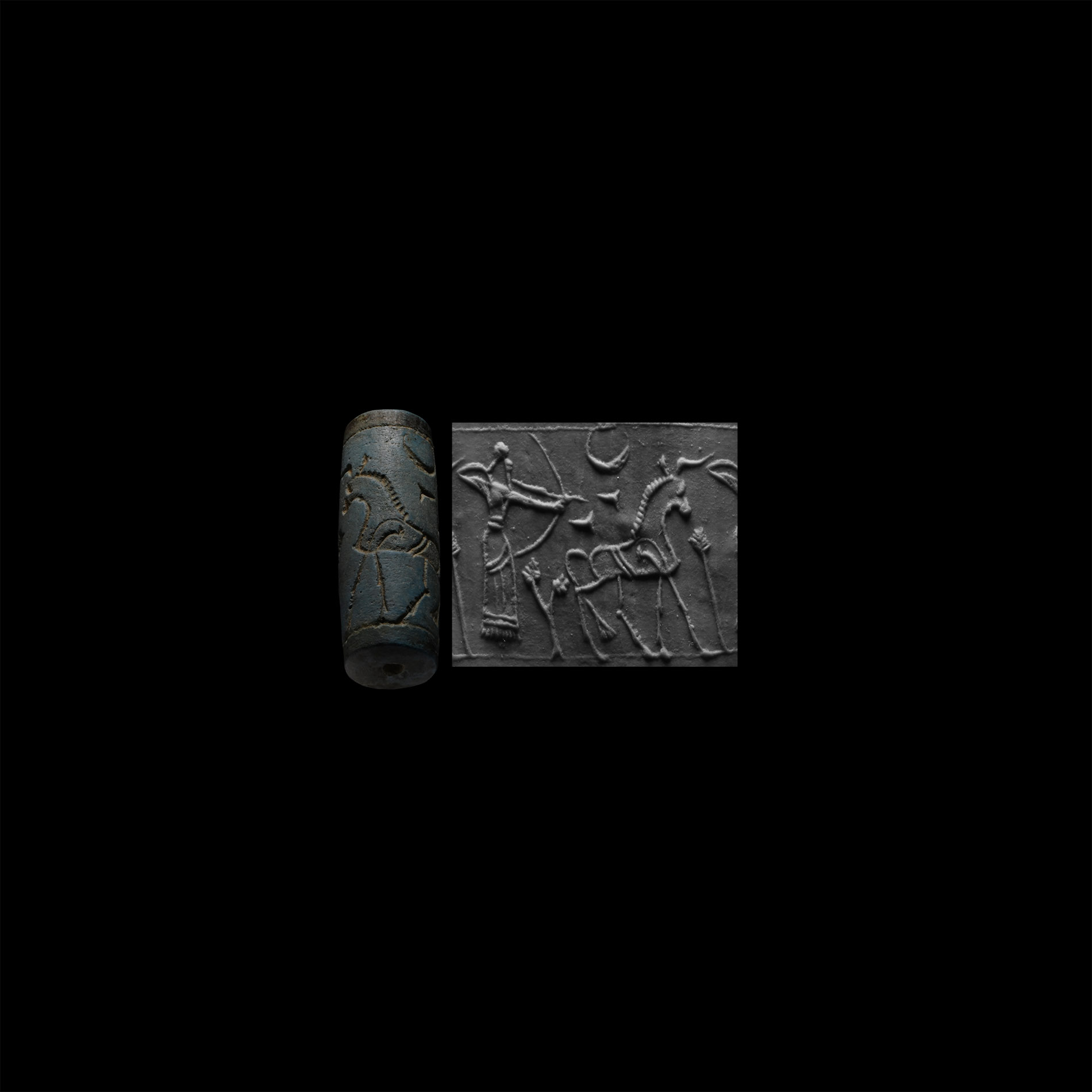 Western Asiatic Sintered Quartz Cylinder Seal
