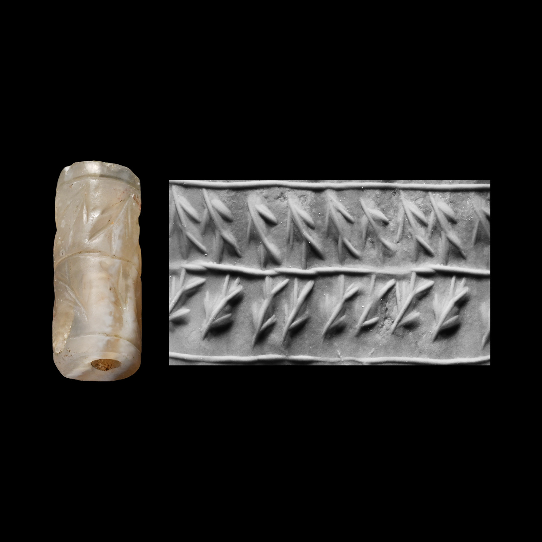 Western Asiatic Chalcedony Cylinder Seal