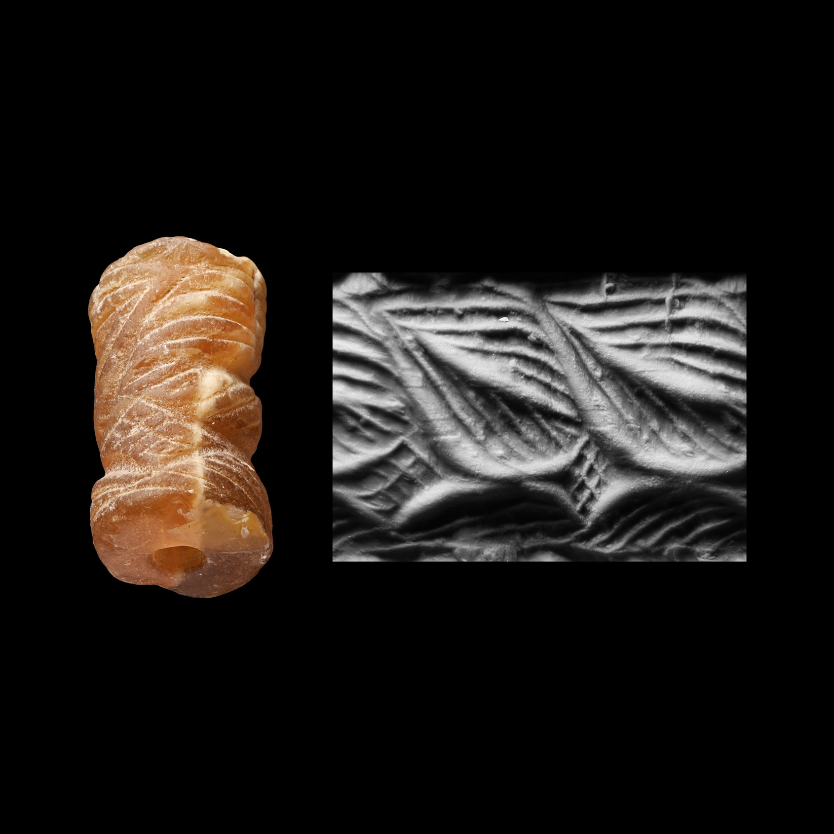 Western Asiatic Alabaster Cylinder Seal