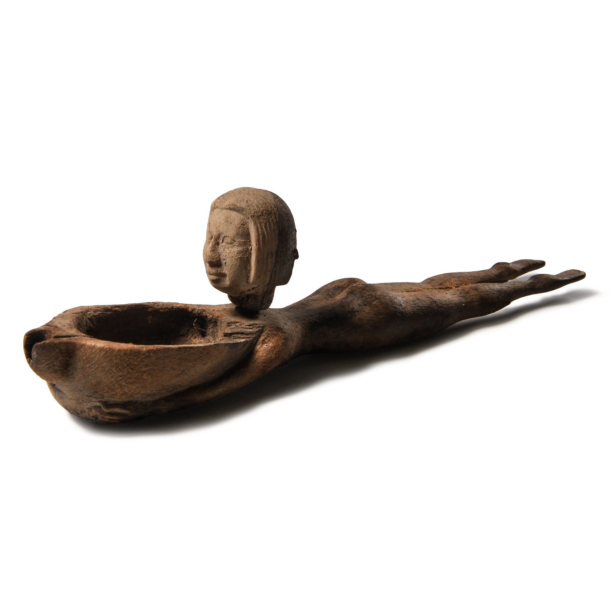 Egyptian Wooden Cosmetic Spoon