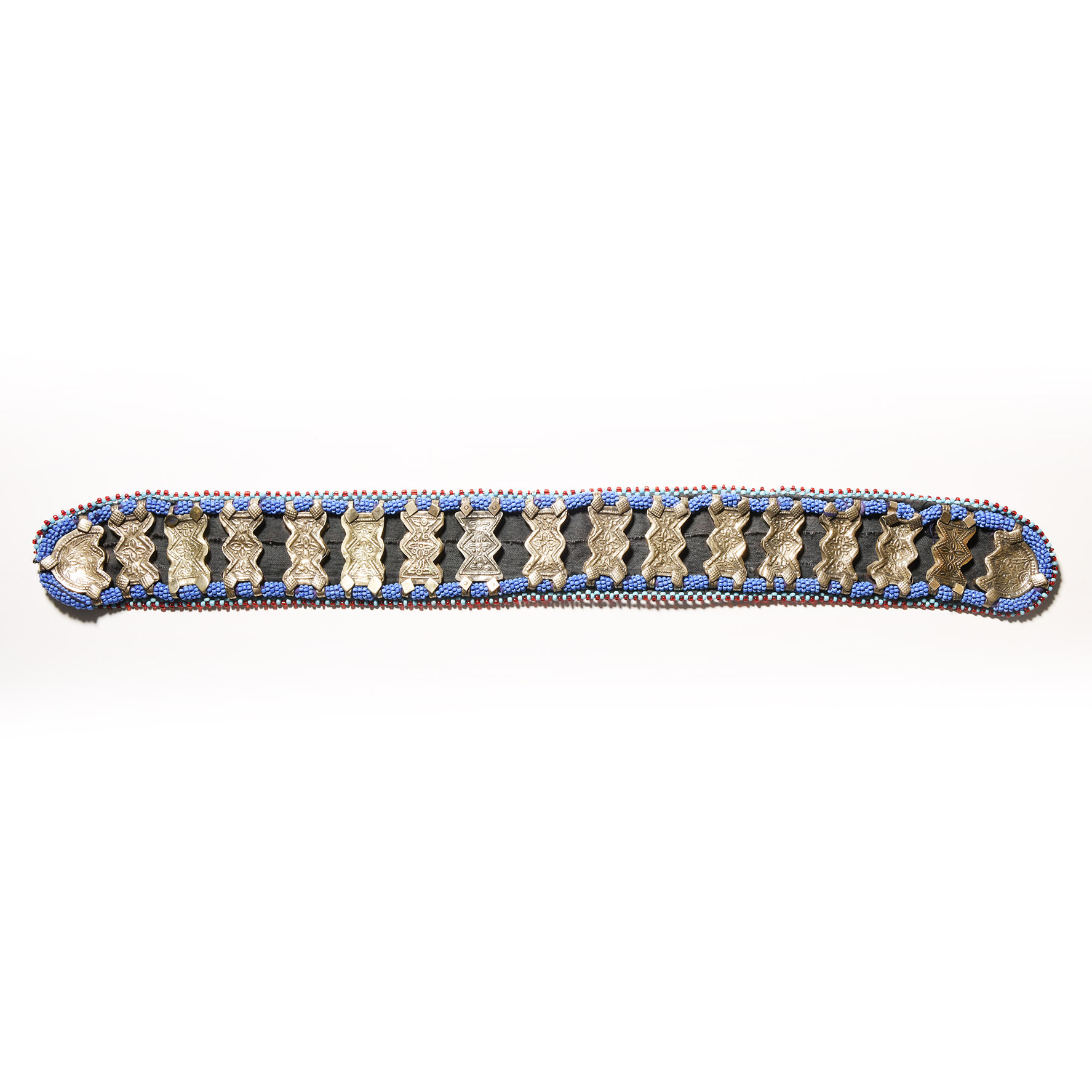 Bedouin Silver-Coloured Metal Beaded Headpiece
