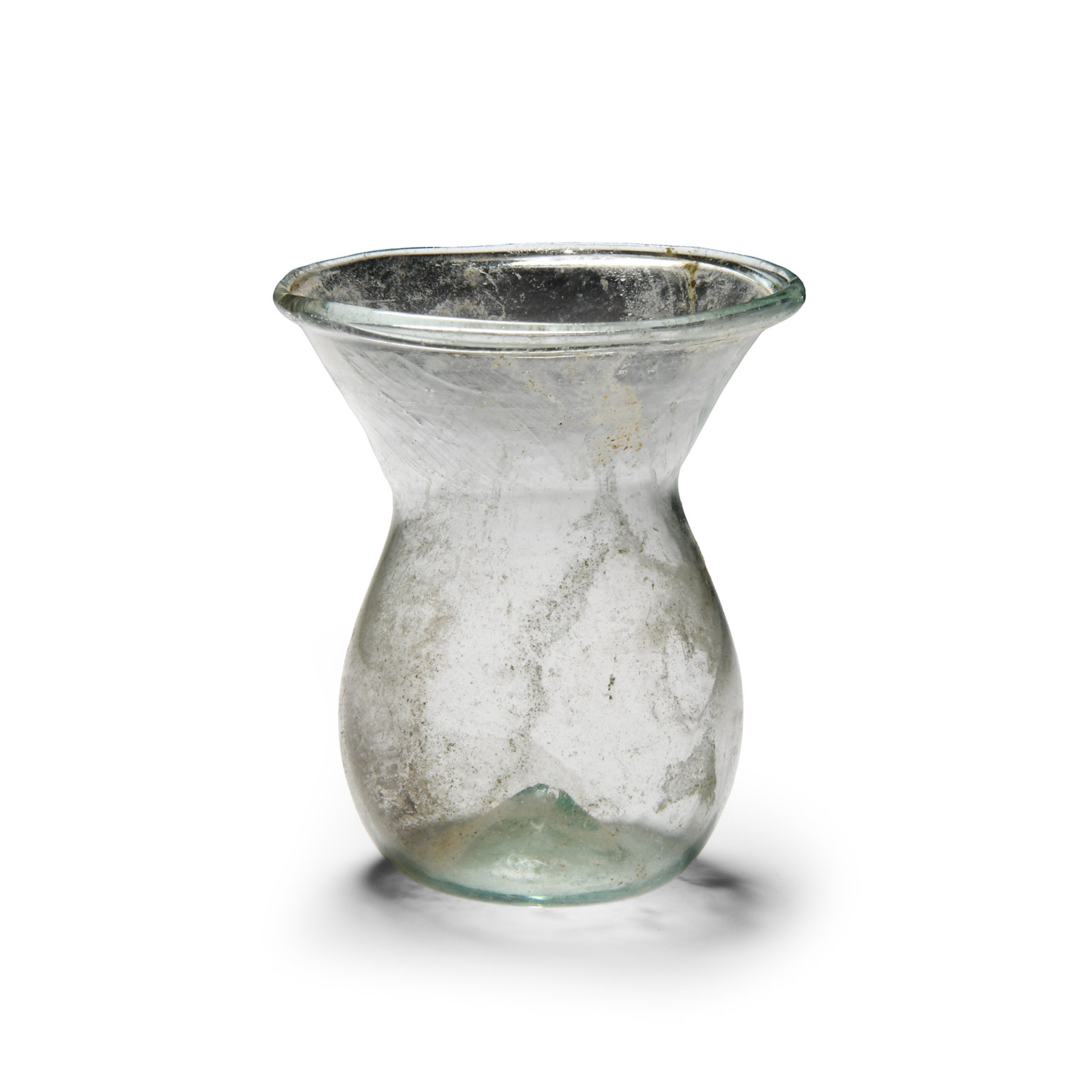 Roman Clear Glass Bottle