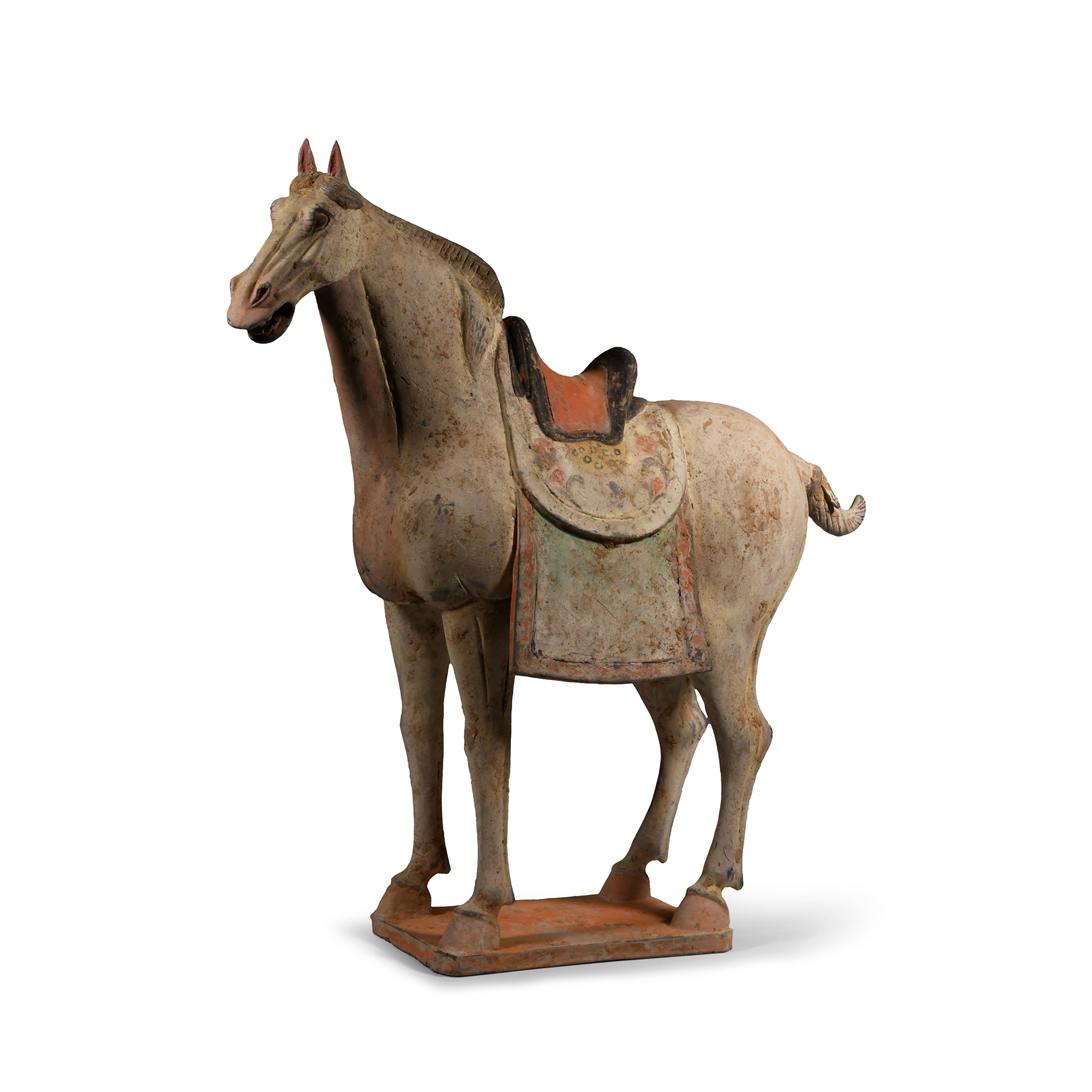 Large Chinese Tang Terracotta Horse Figurine
