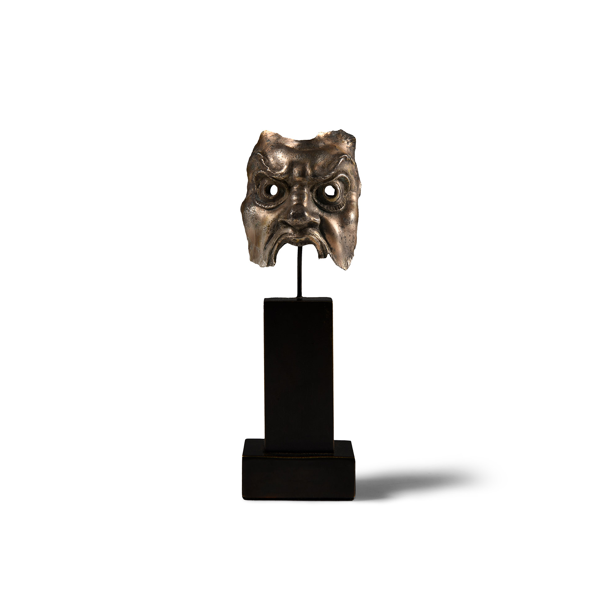 Greek Silver-Gilt Mask of Silenus