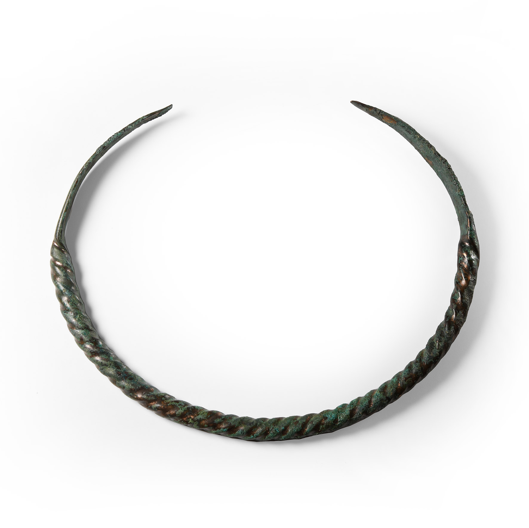 Viking Age Faux Twisted Bronze Torc