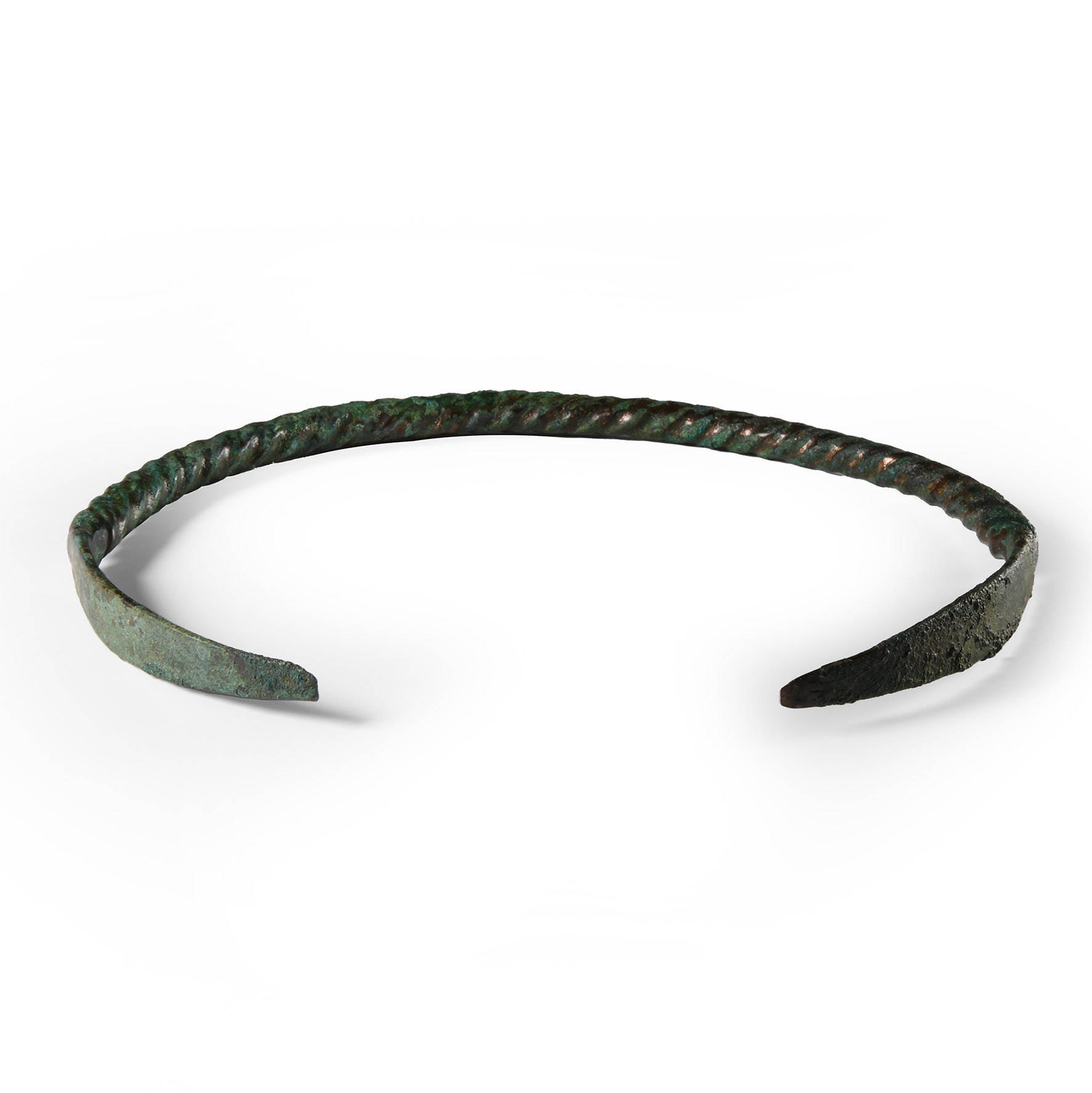 Viking Age Faux Twisted Bronze Torc