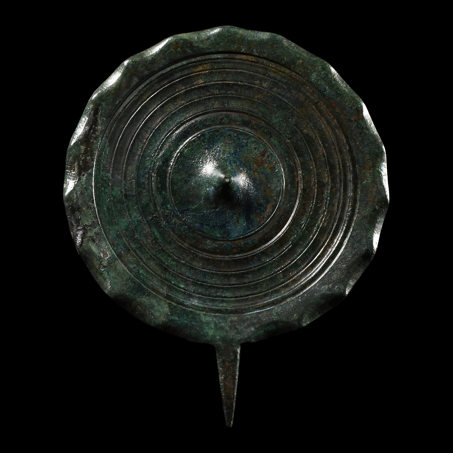 Hellenistic Bronze Decorated Mirror