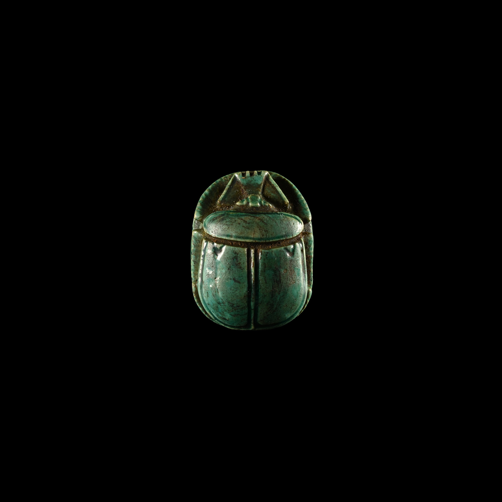 Egyptian Faience Scarab for Thutmose III