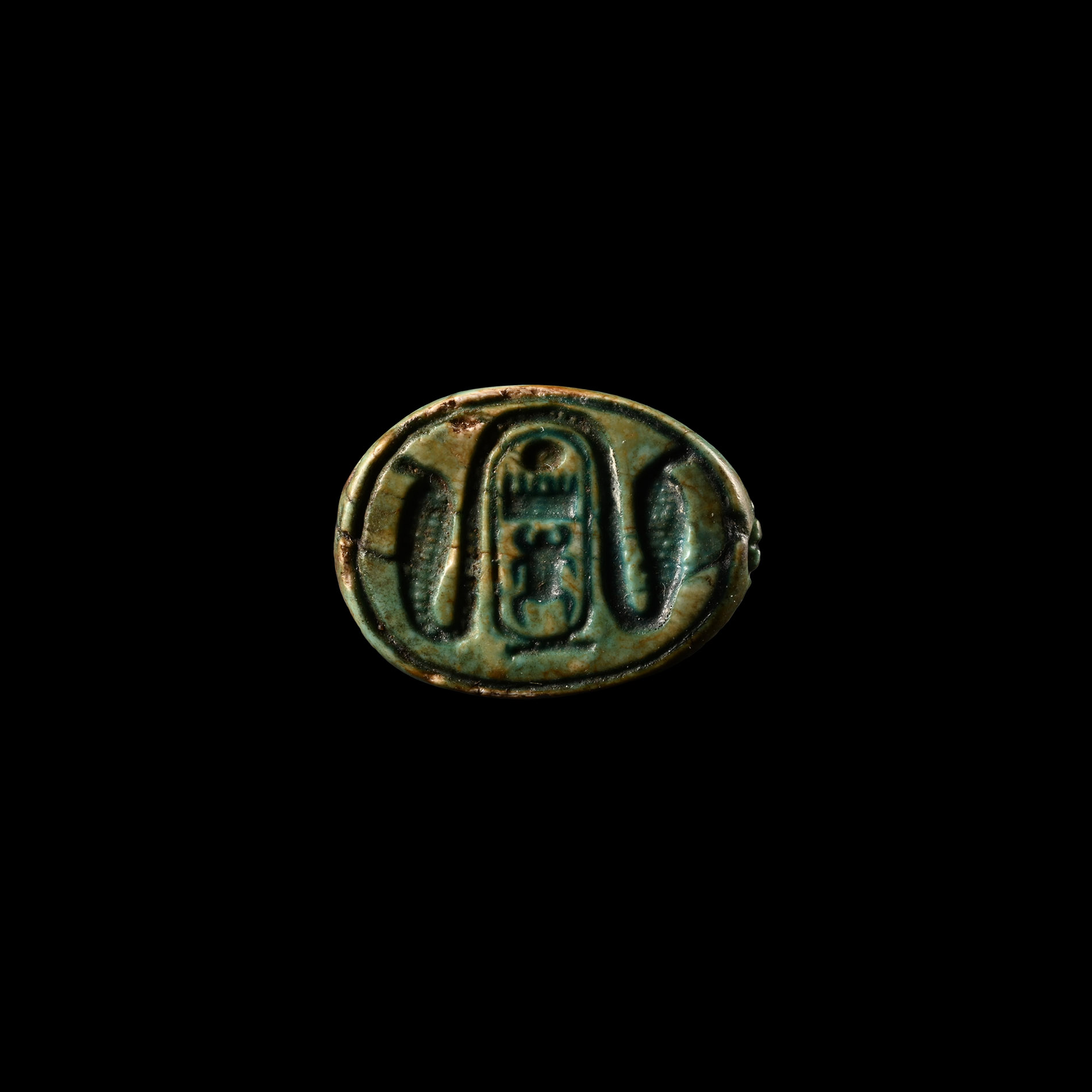 Egyptian Faience Scarab for Thutmose III