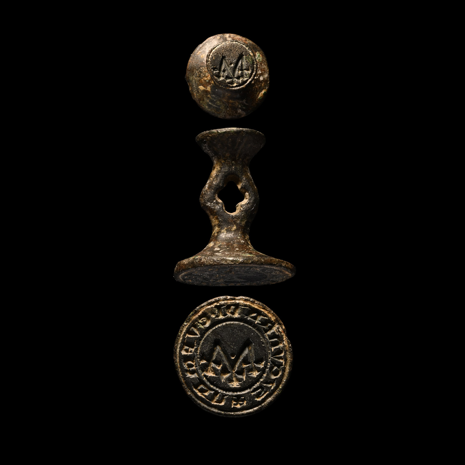 Medieval Bronze Double Seal Matrix