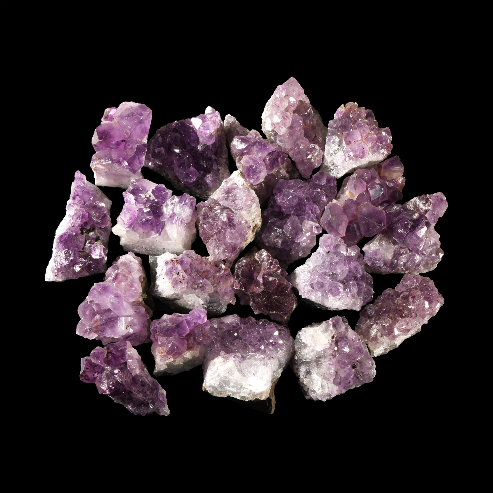 Natural History - Amethyst Crystal Geode Section Group [20]