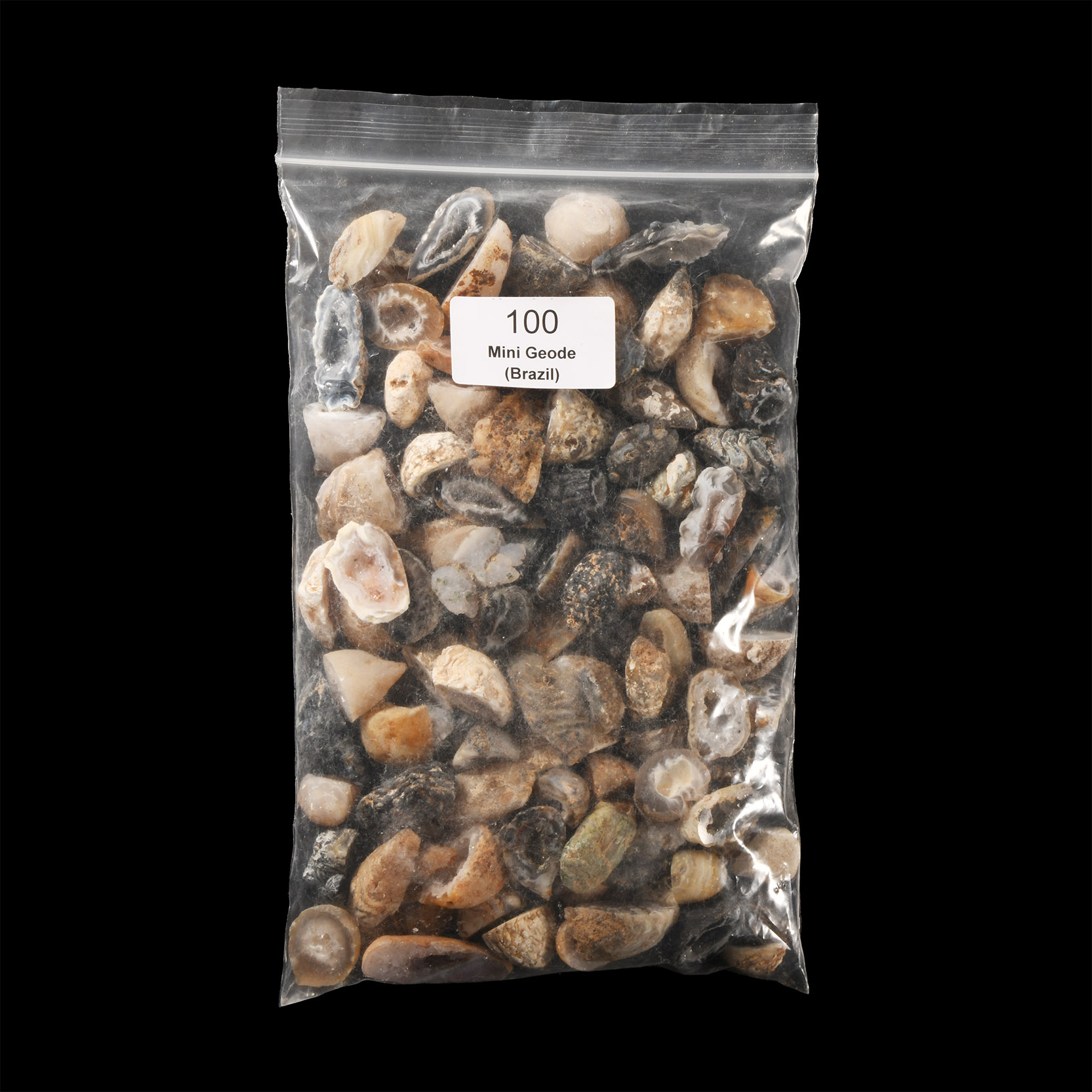 Natural History - Mini Agate Crystal Geode Half Group [100]