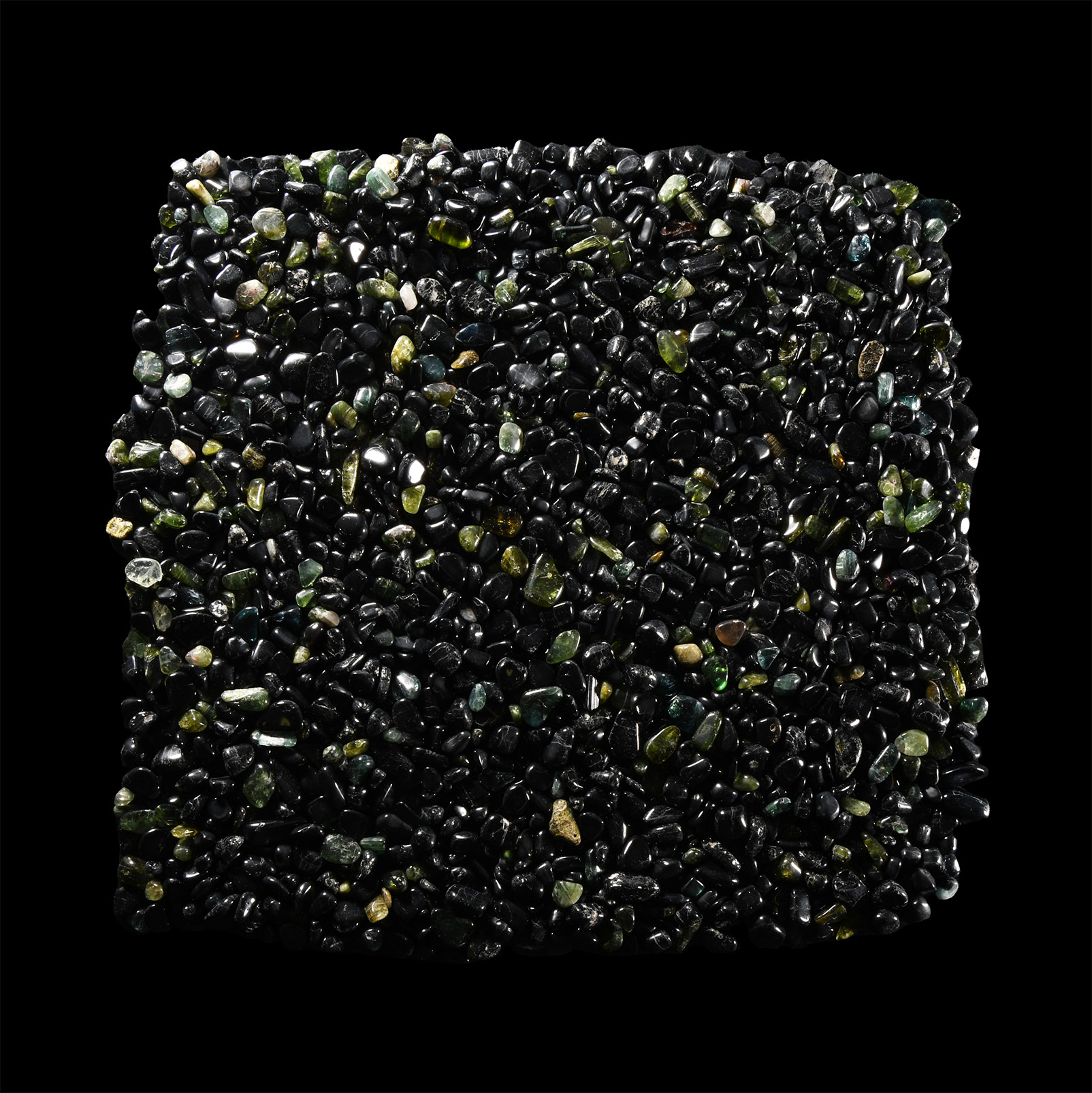Natural History - Large Quantity of Polished Green Tourmaline Specimens