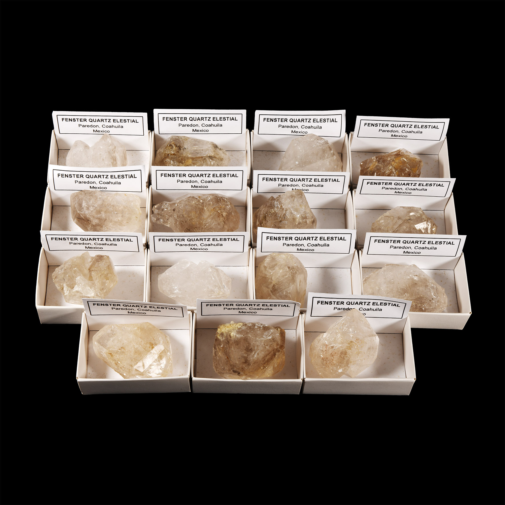 Natural History - Large Boxed Fenster Quartz Elestial Group [15]