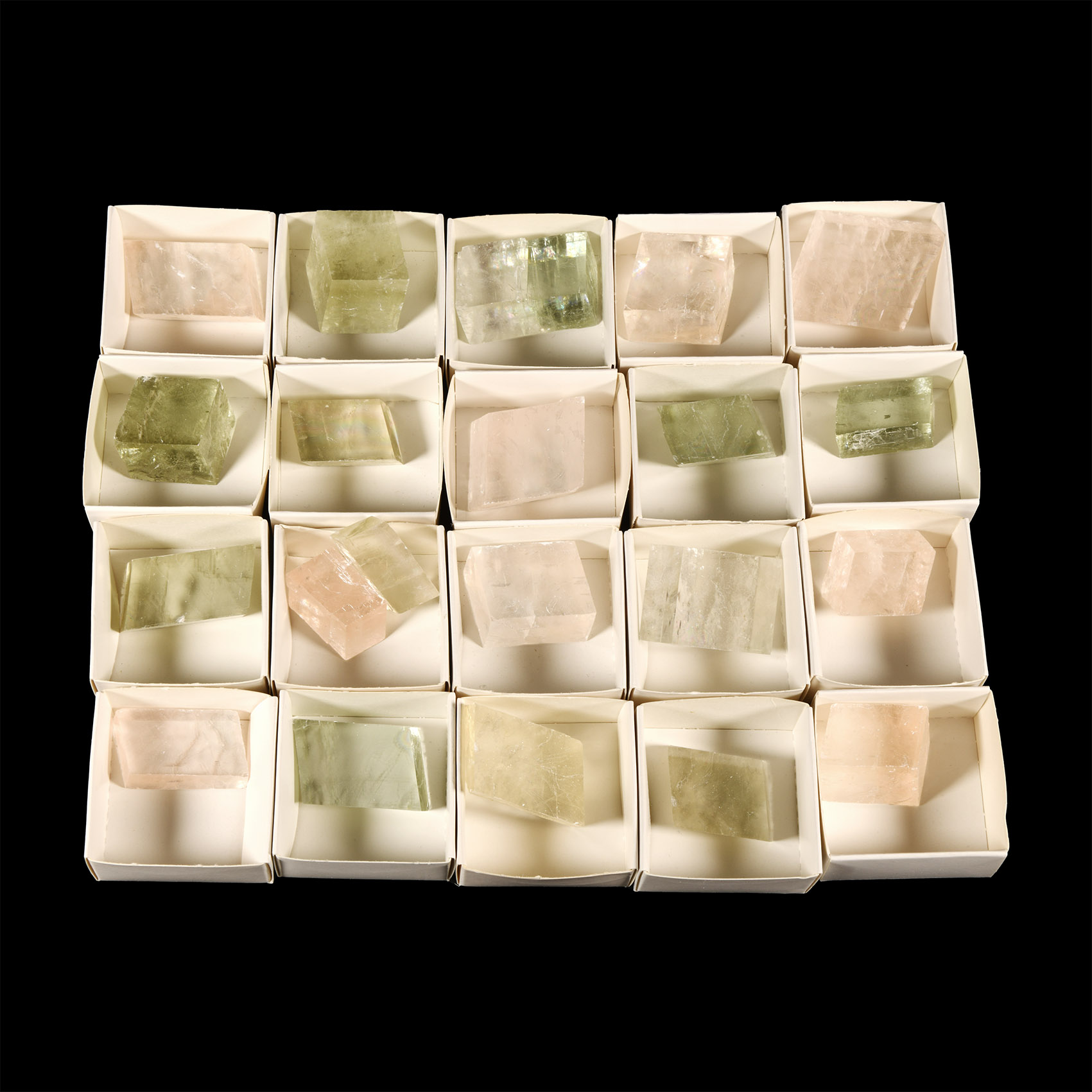 Natural History - Boxed Icelandic Spar Specimen Group [20]
