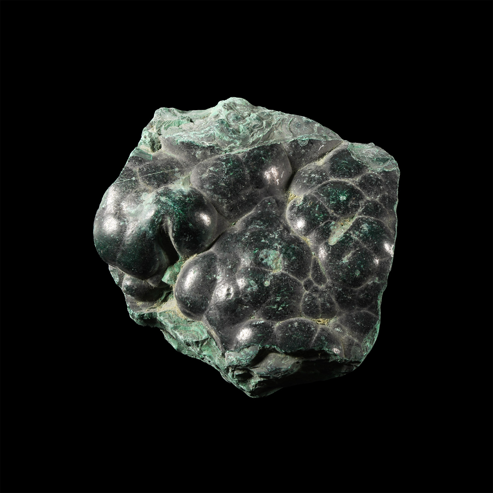Natural History - Large and Heavy Natural Malachite Section
