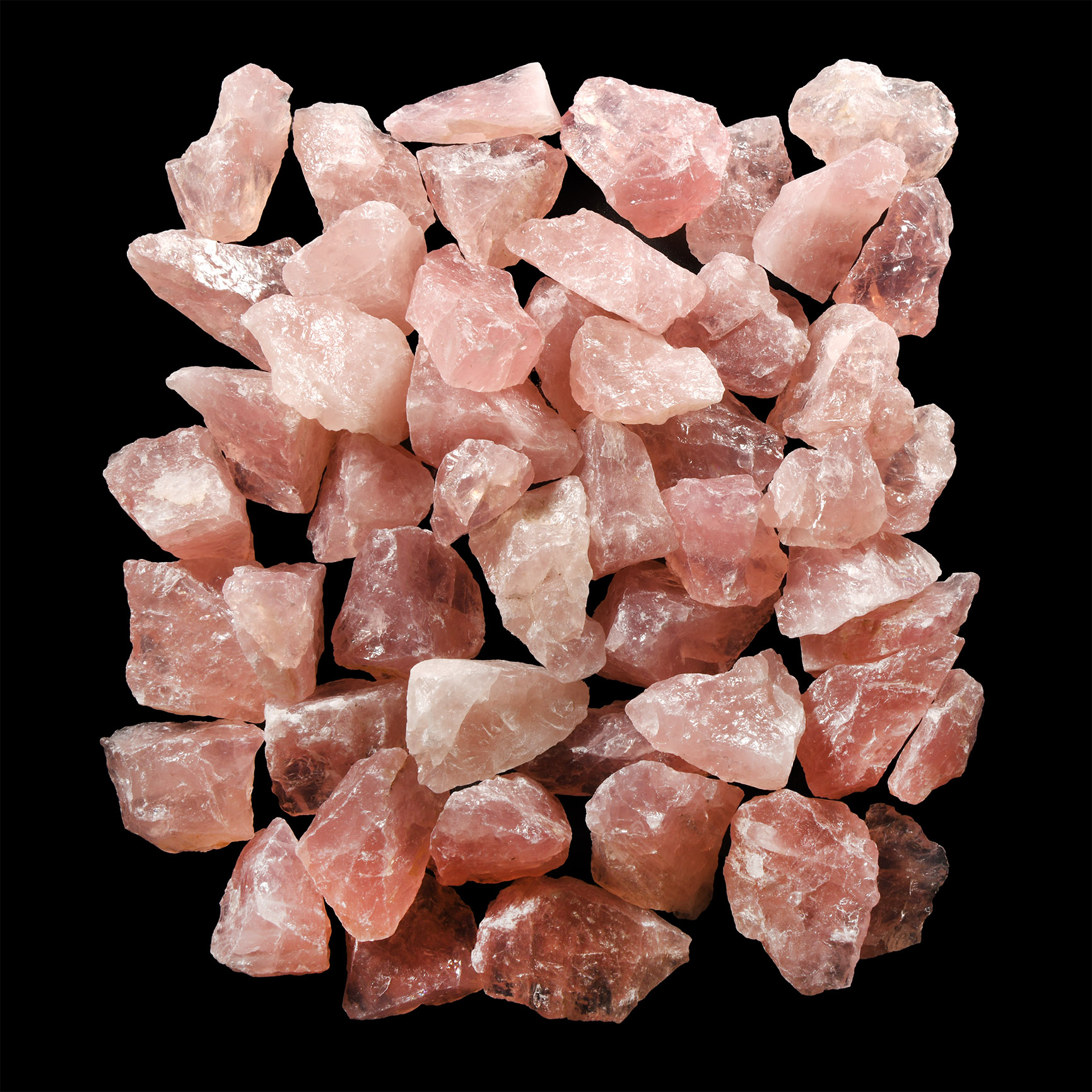 Natural History - Rose Quartz Mineral Specimen Group [50]