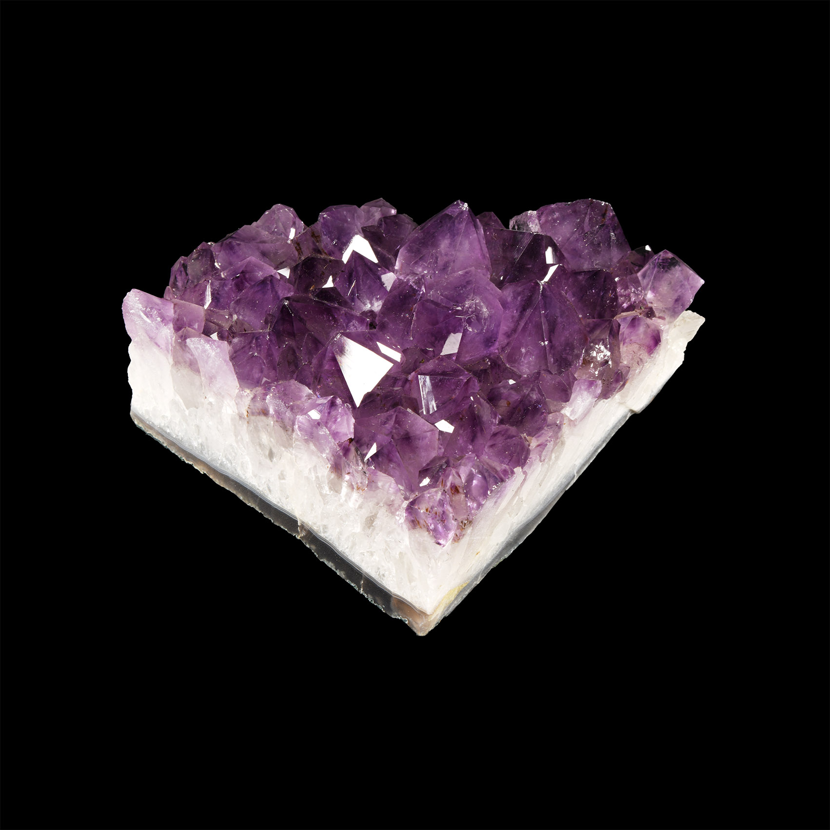 Natural History - Amethyst Crystal Geode Section