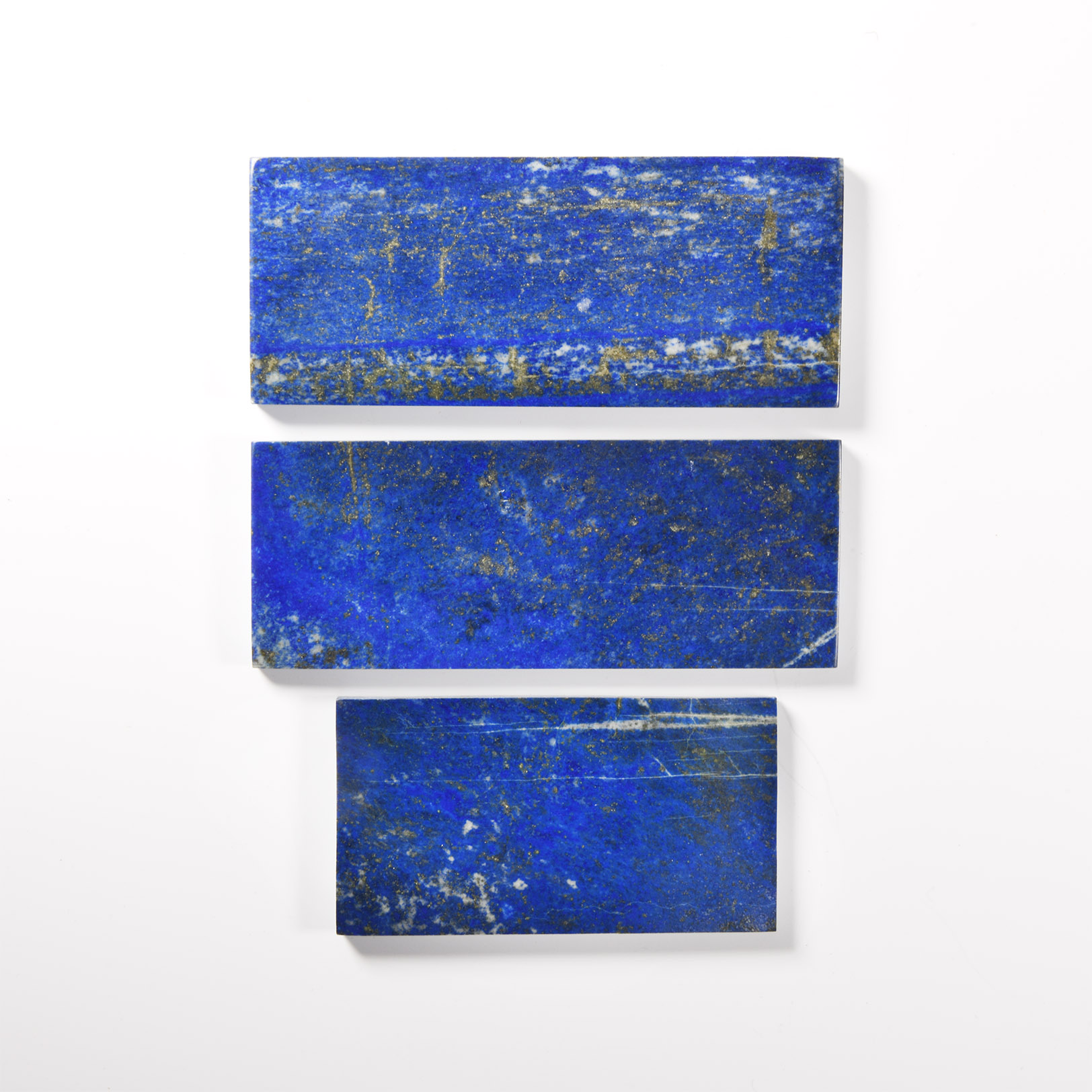 Natural History - Cut and Polished Lapis Lazuli Tile Group [3]