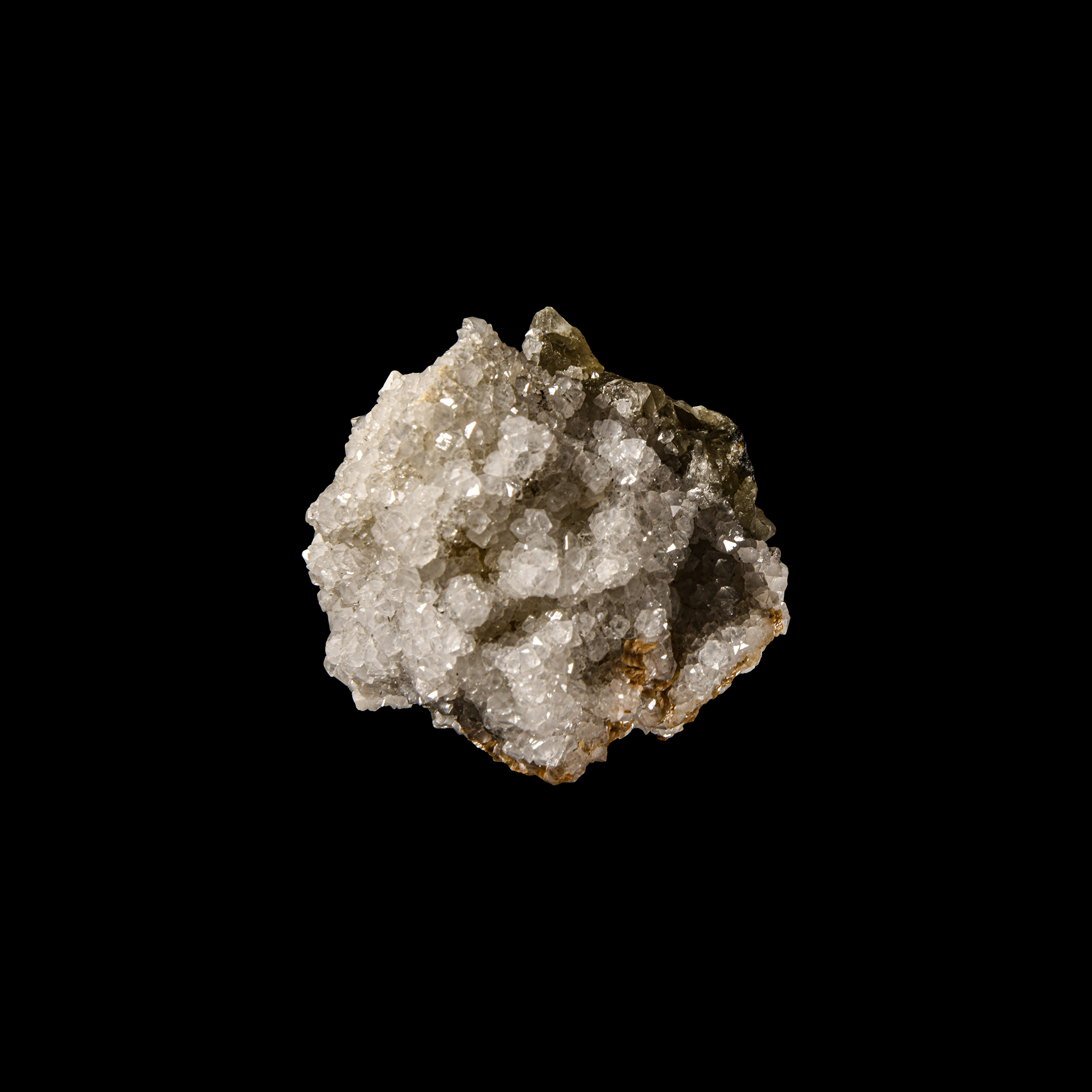 Natural History - Boxed Historic Quartz on Calcite Crystal Specimen
