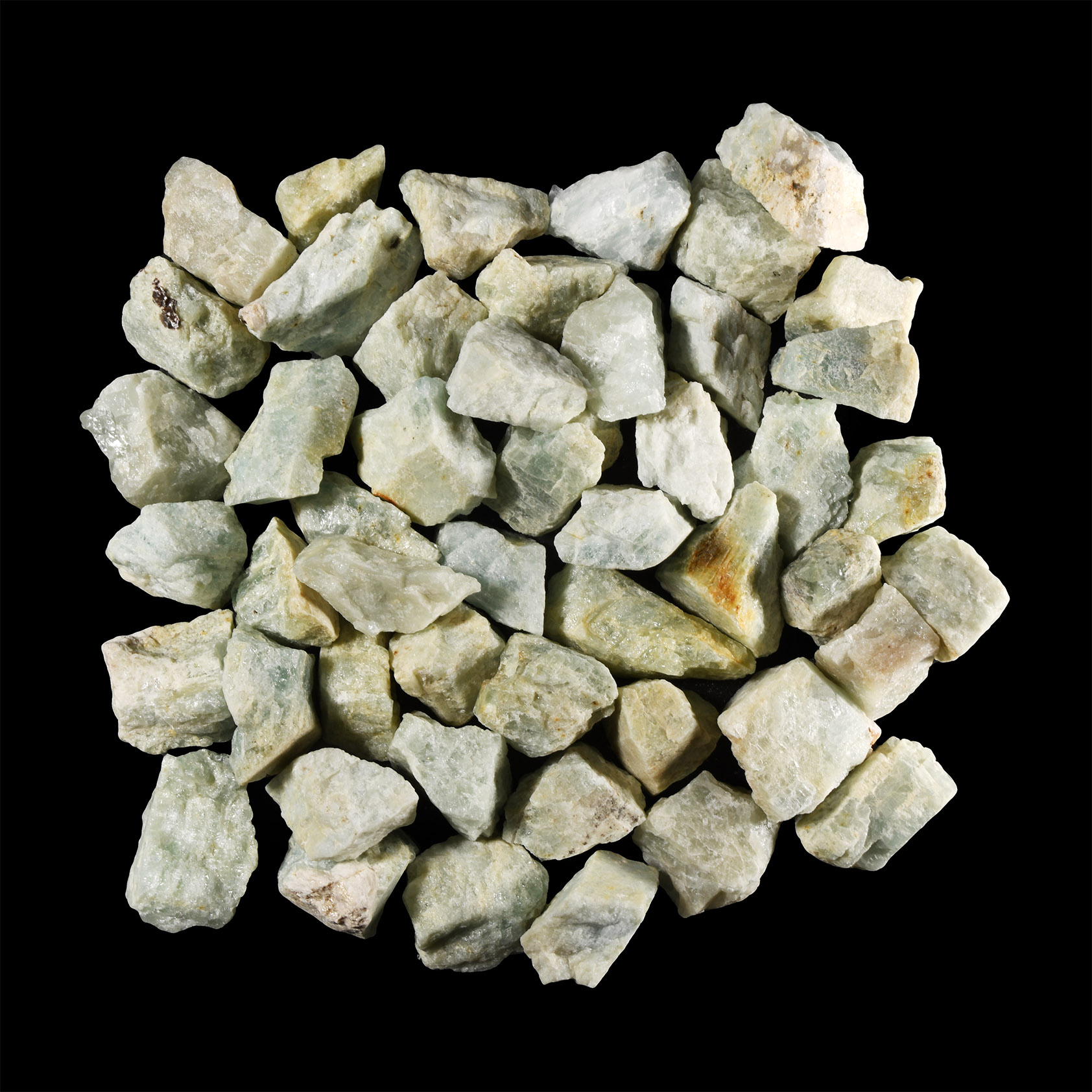 Natural History - Medium Sized Green Beryl Mineral Specimen Group [50]