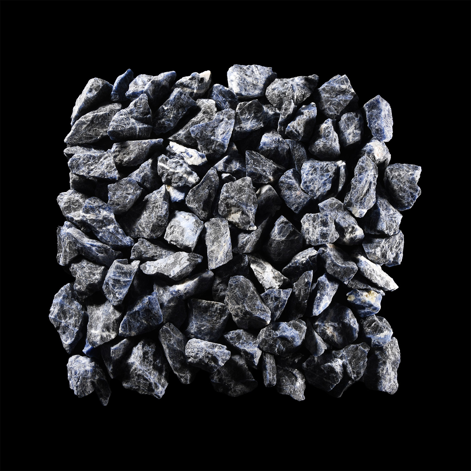 Natural History - Deep Blue Sodalite Mineral Specimen Group [50]