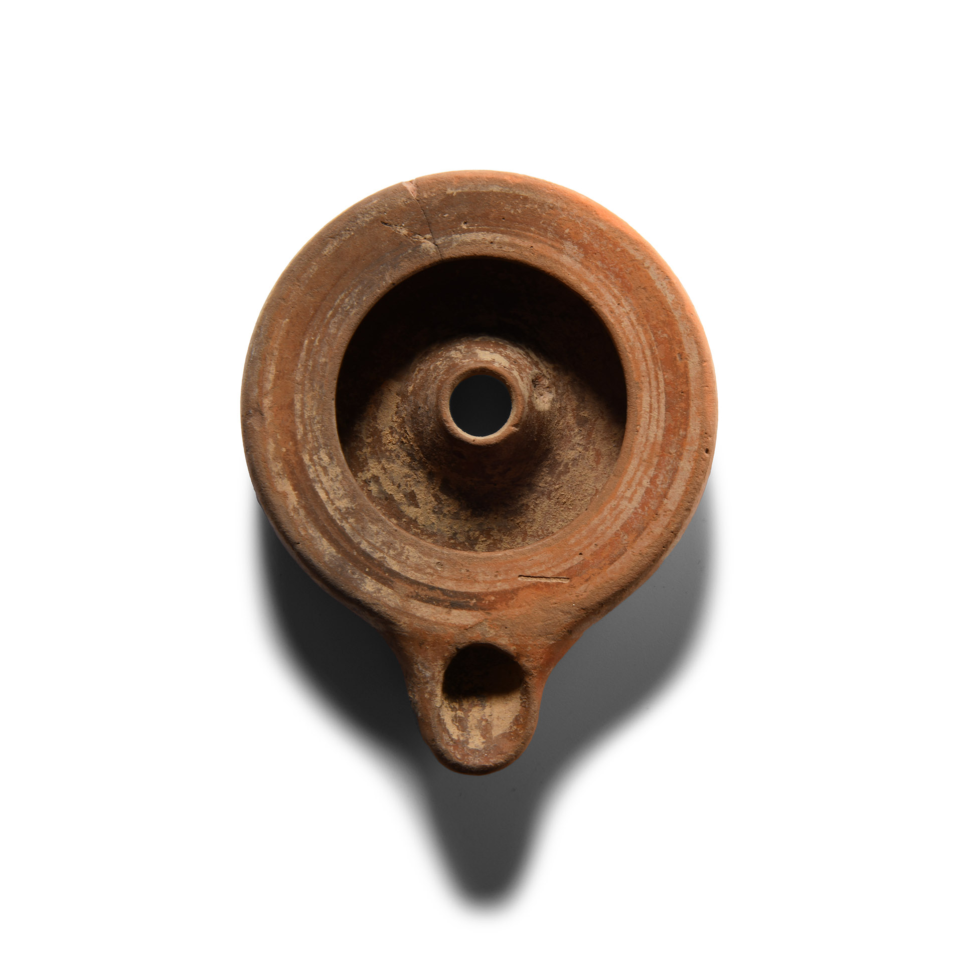 Greek Corinthian Terracotta Oil Lamp