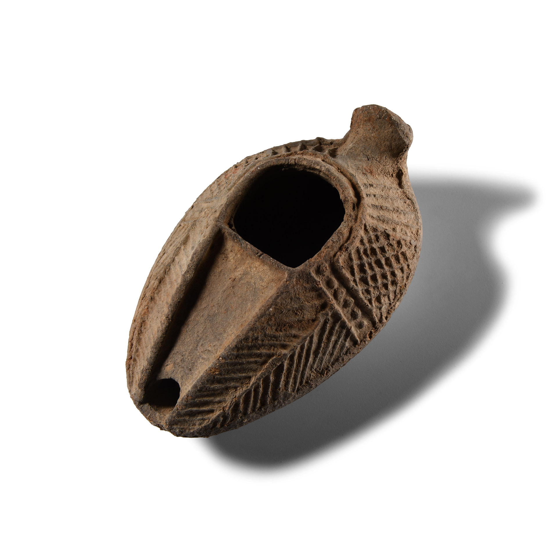 Byzantine Terracotta Slipper Oil Lamp