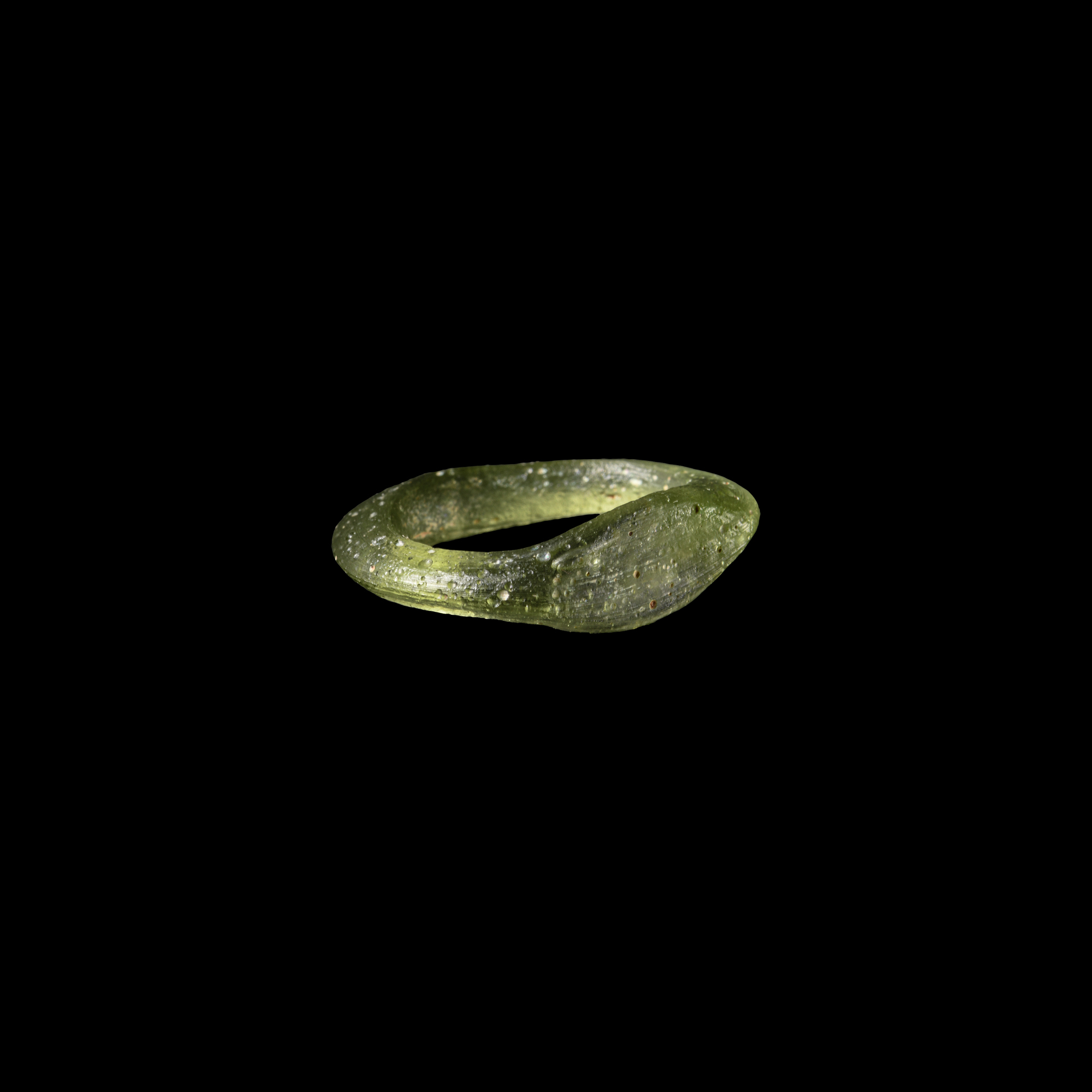 Roman Glass Ring with Bezel