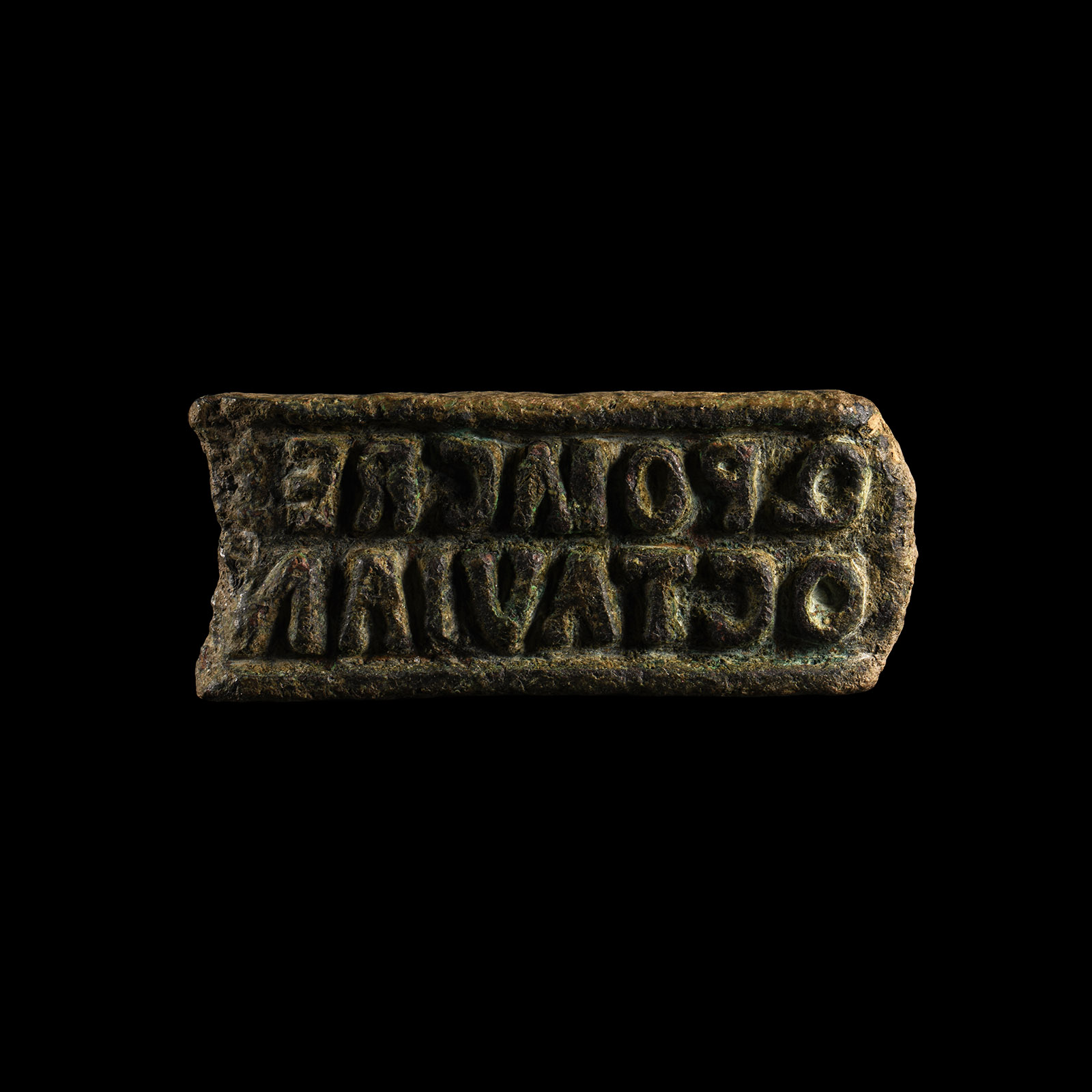 Roman Bronze Stamp for Octavian