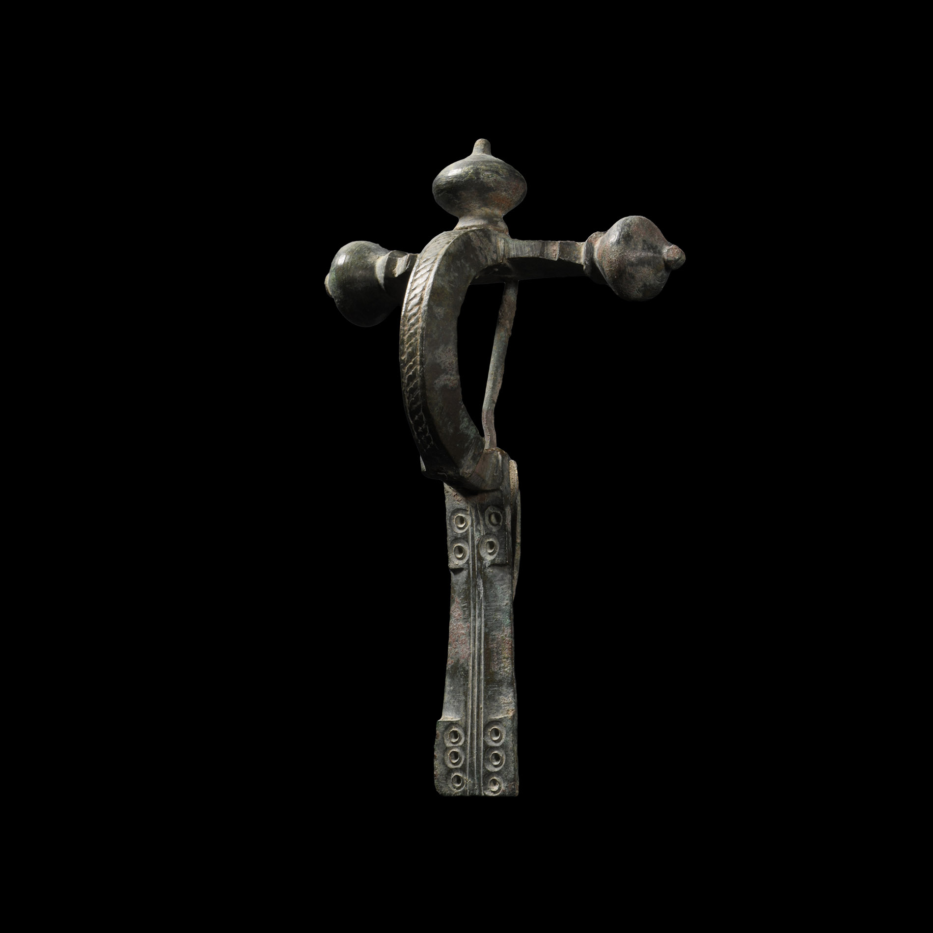 Roman 'British' Decorated Bronze Crossbow Brooch