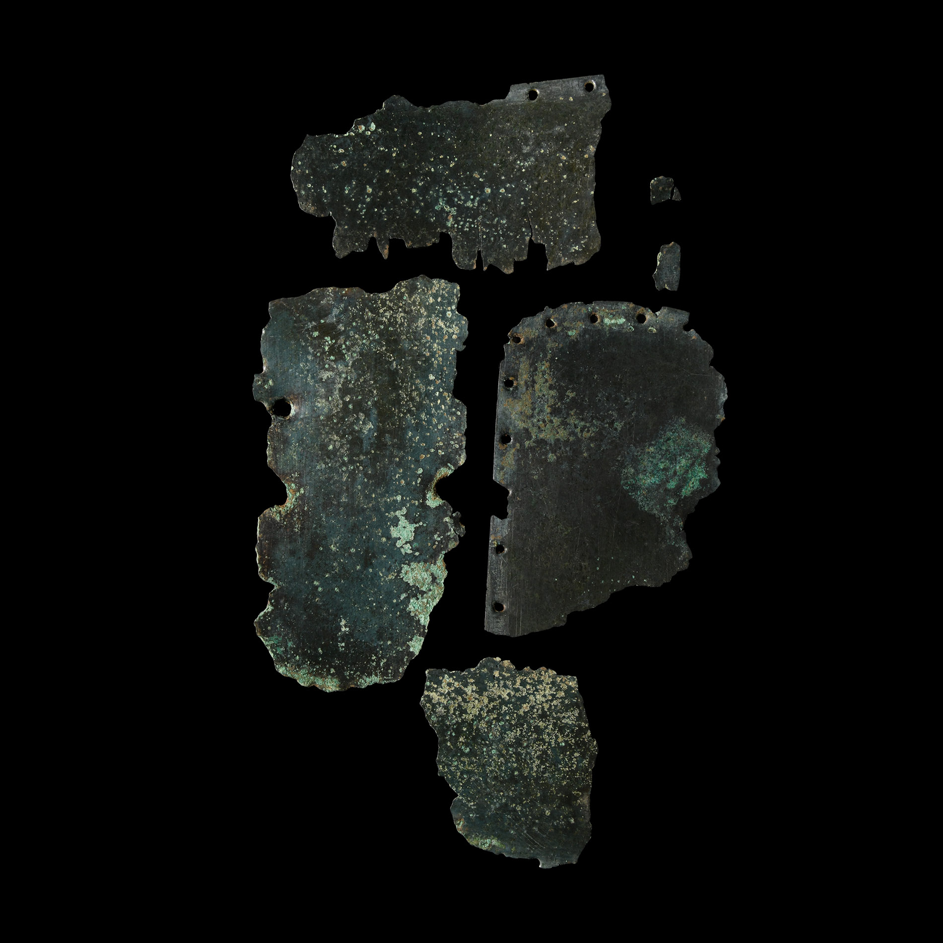 Roman Bronze Armour Sections for Limbs