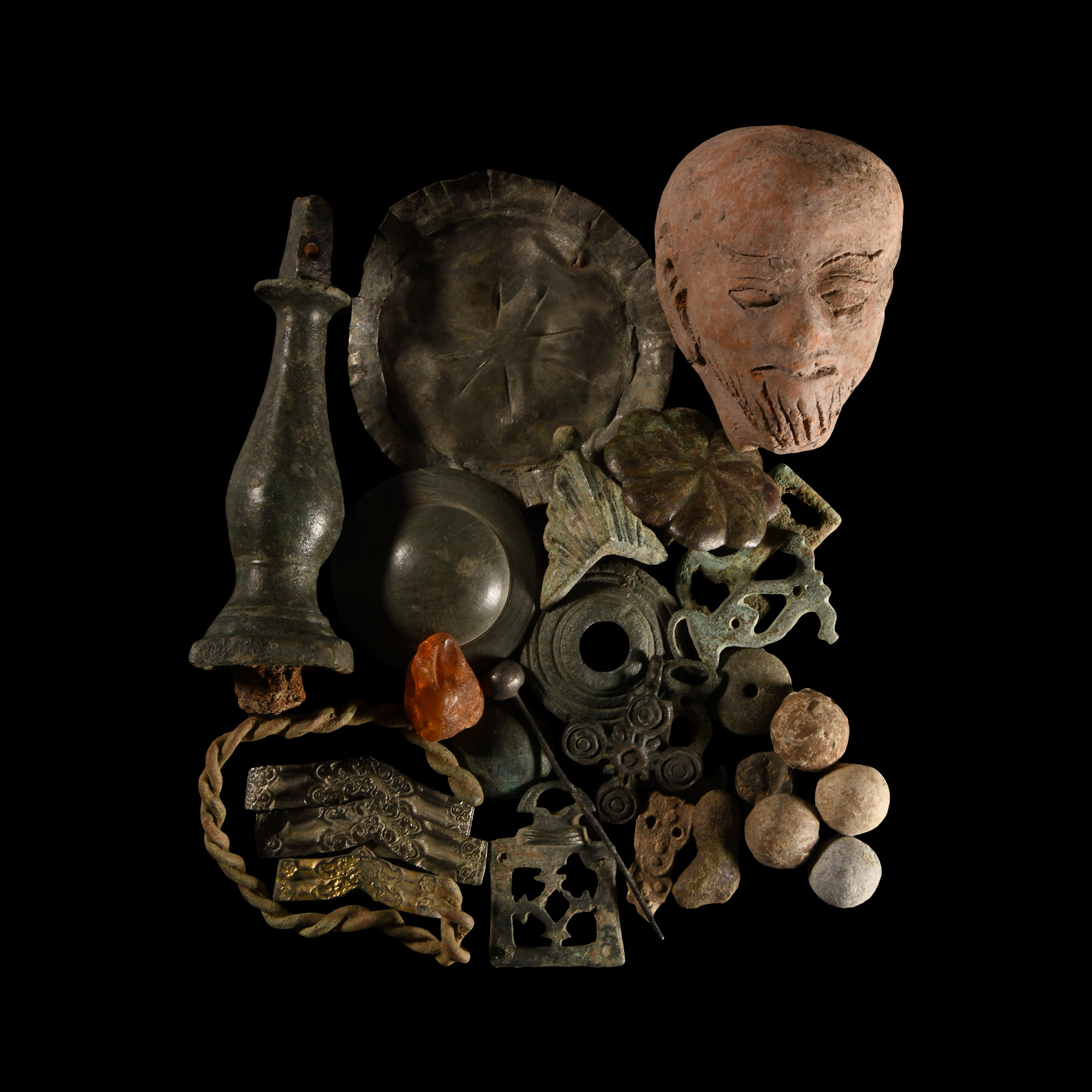 Medieval Bronze and Other Artefact Group