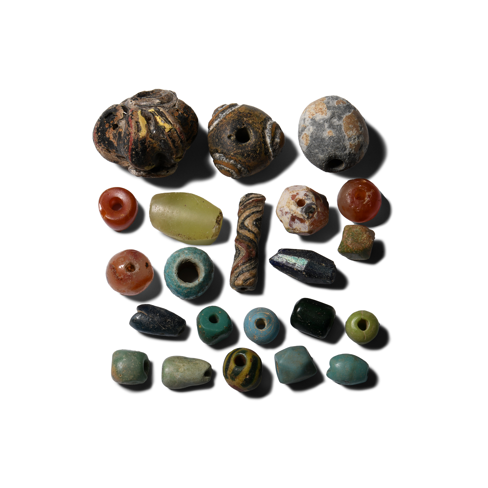 Roman Glass and Stone Bead Collection