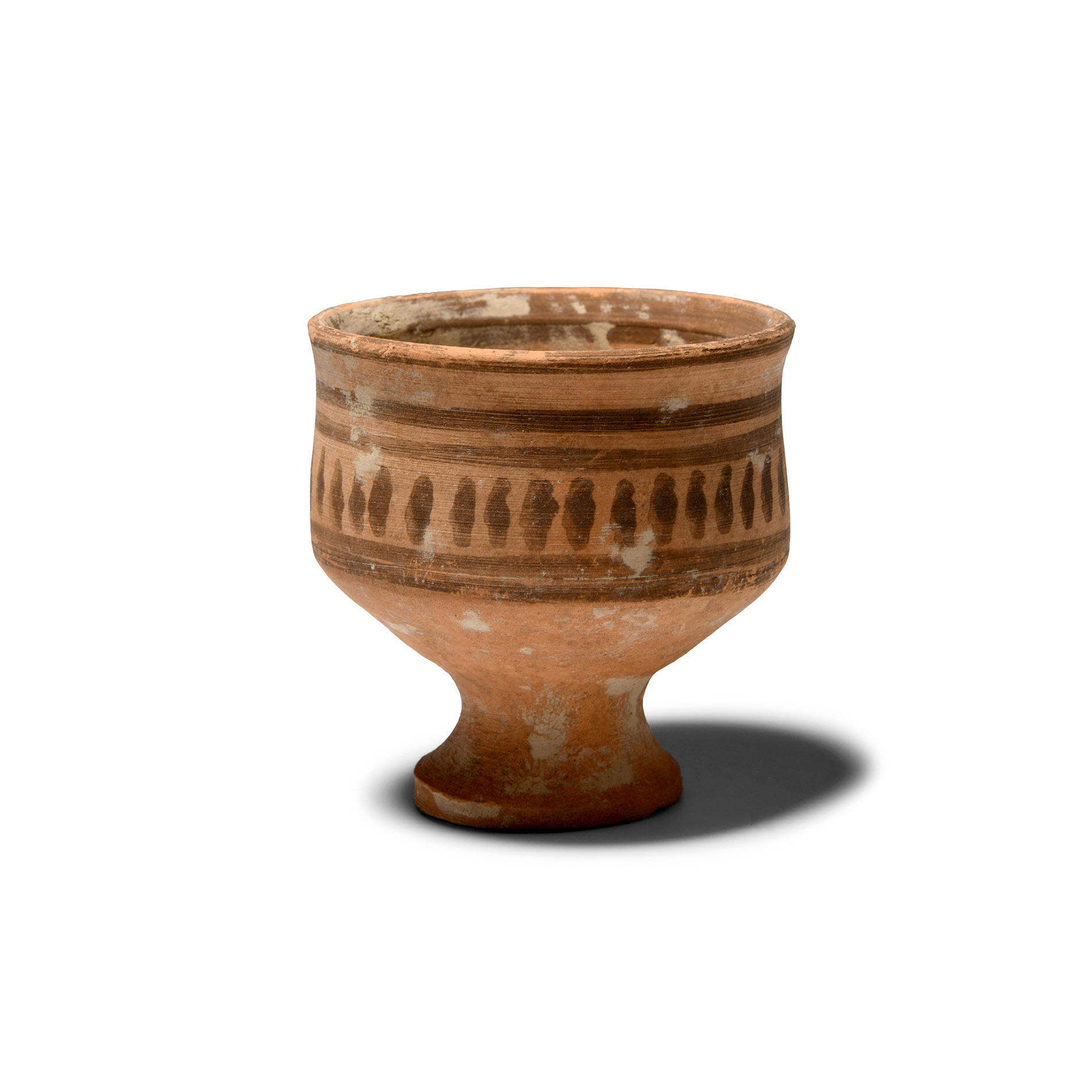 Roman Terracotta Footed Cup