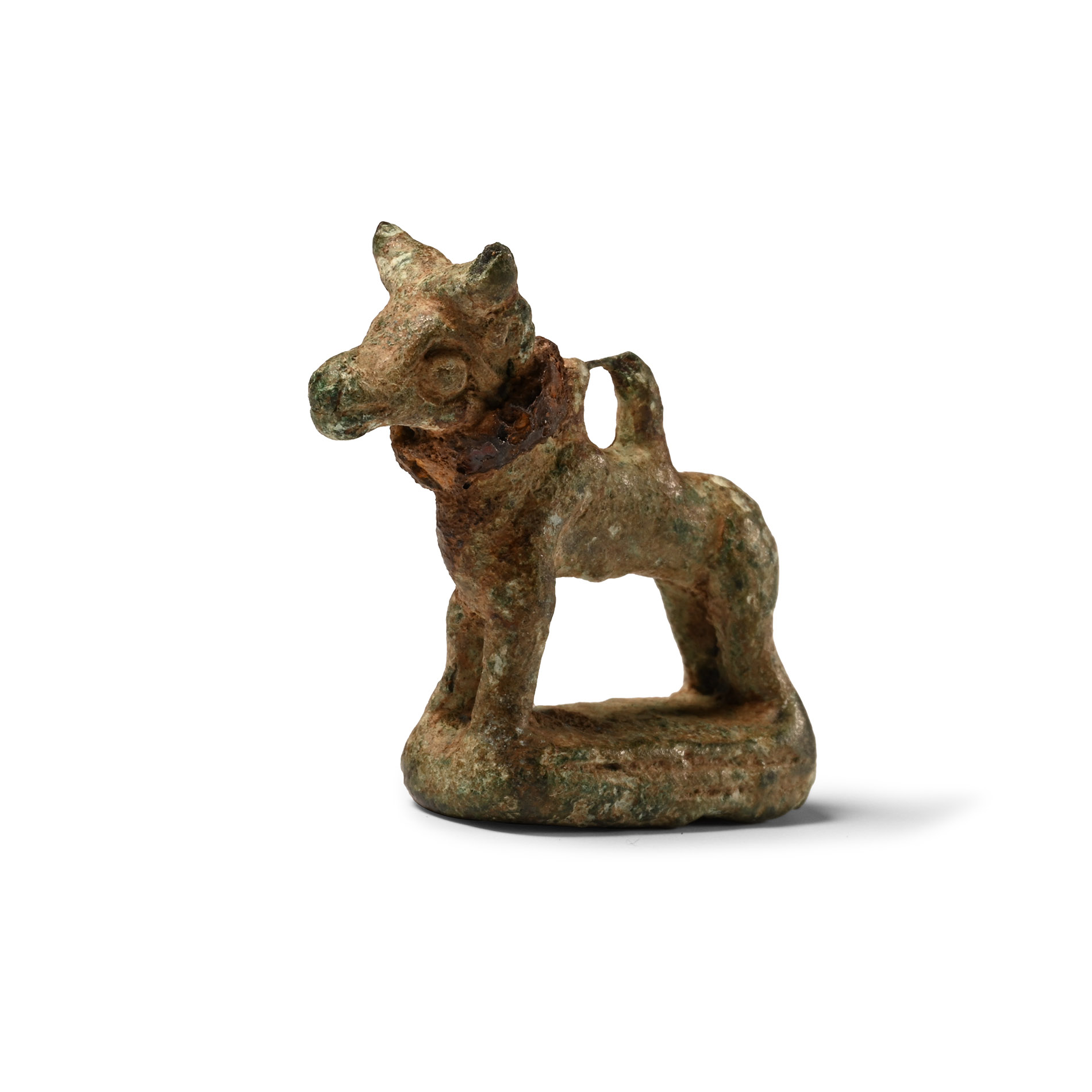 Greek Bronze Dog Seal with Animal Matrix