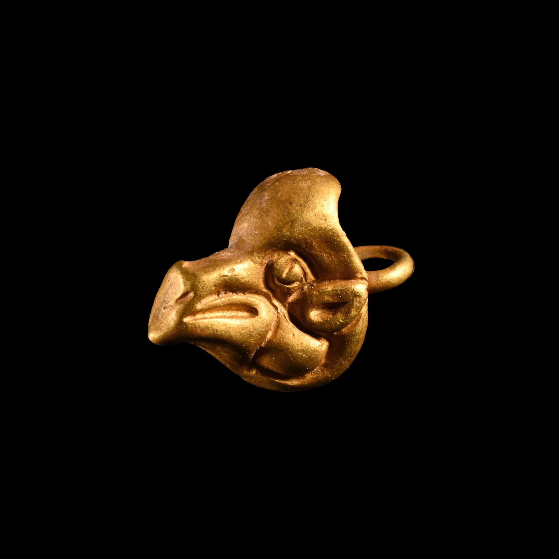 Scythian Gold Animal Head Pendant