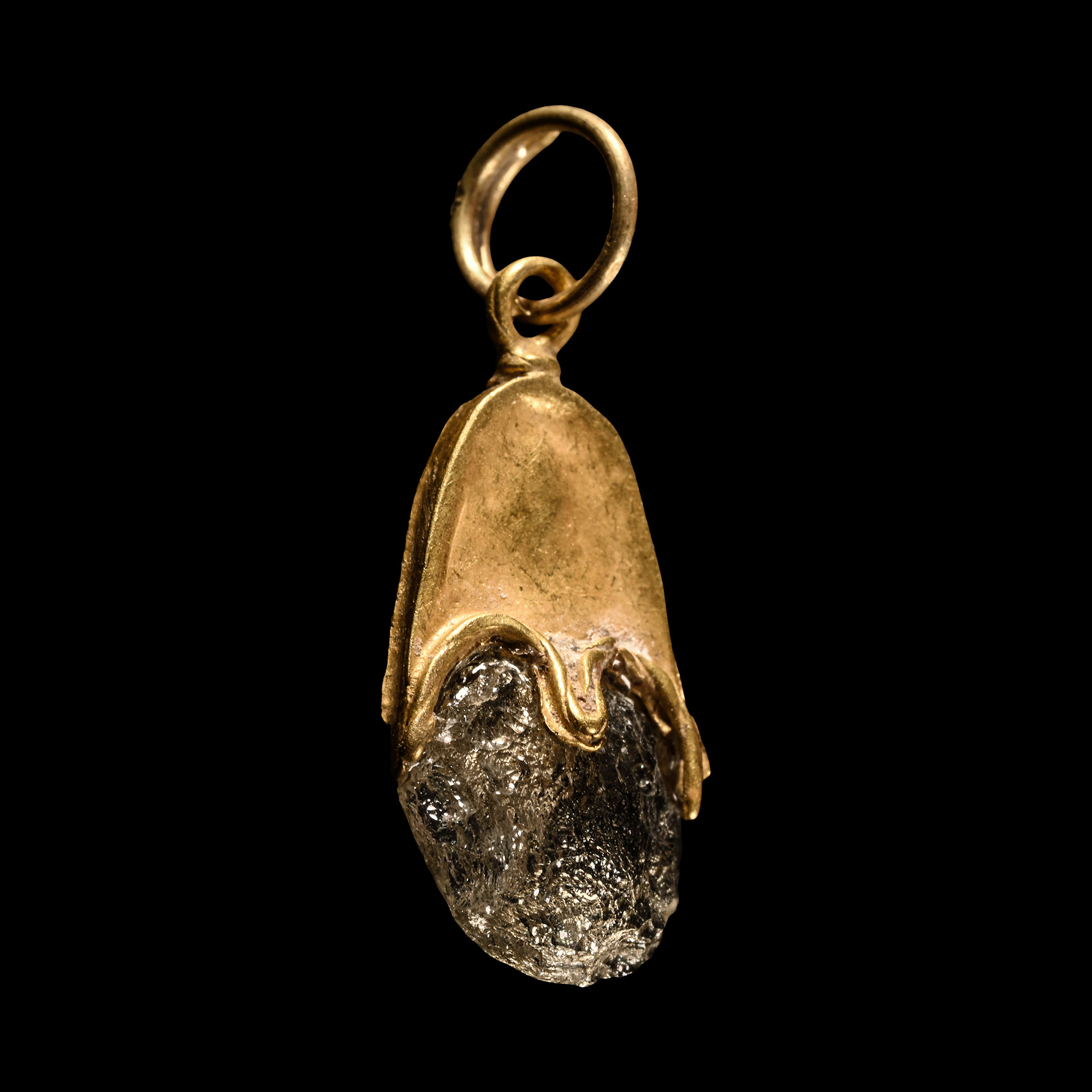 Viking Age Gold 'Elf Shot' Pendant