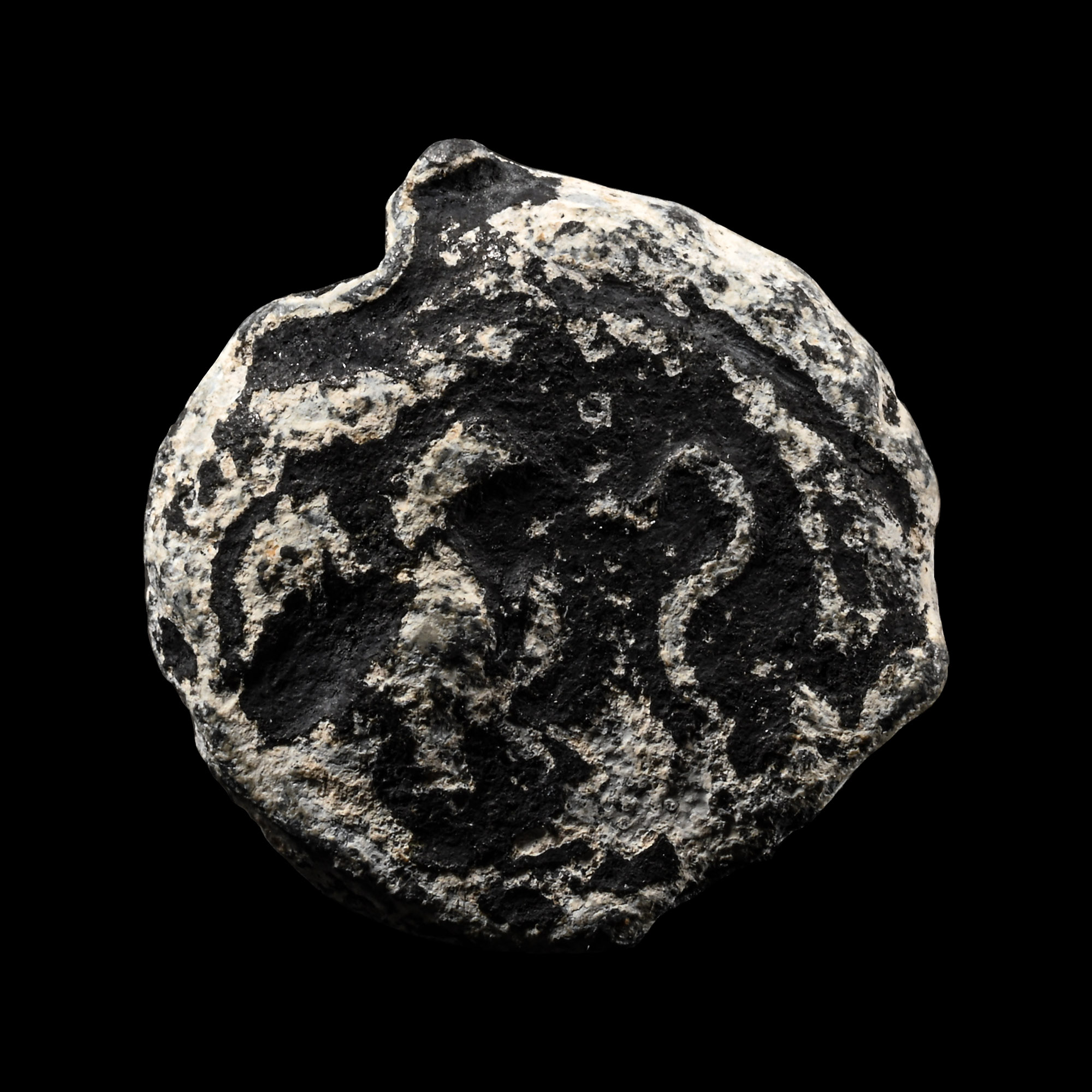 Judaean Lead Seal with Menorah